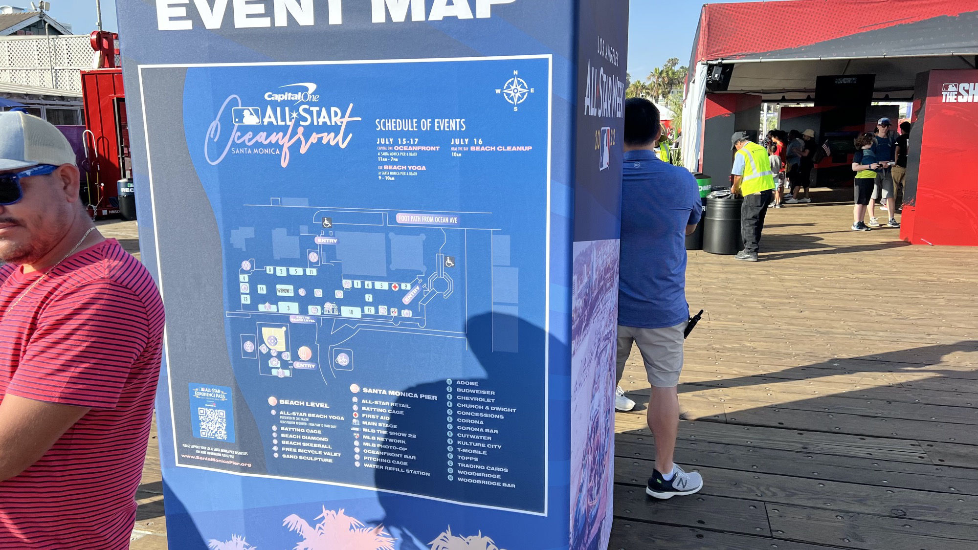 All Star Week Santa Monica Pier Event Map