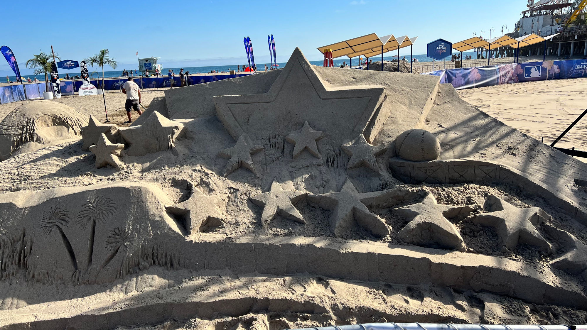 All Star Week Santa Monica Pier Stars Sandcastle