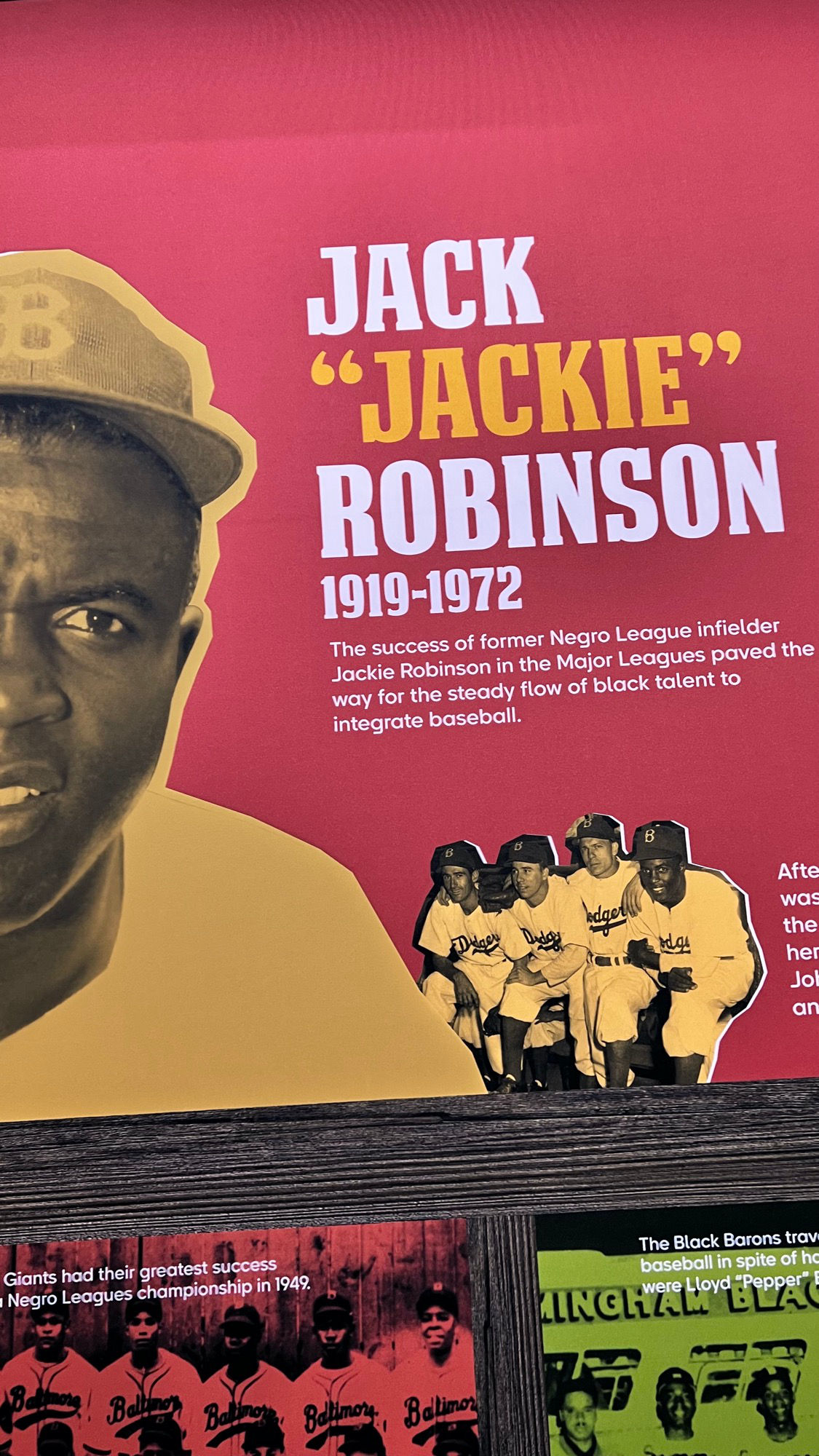 Negro Leagues Jack Jackie Robinson