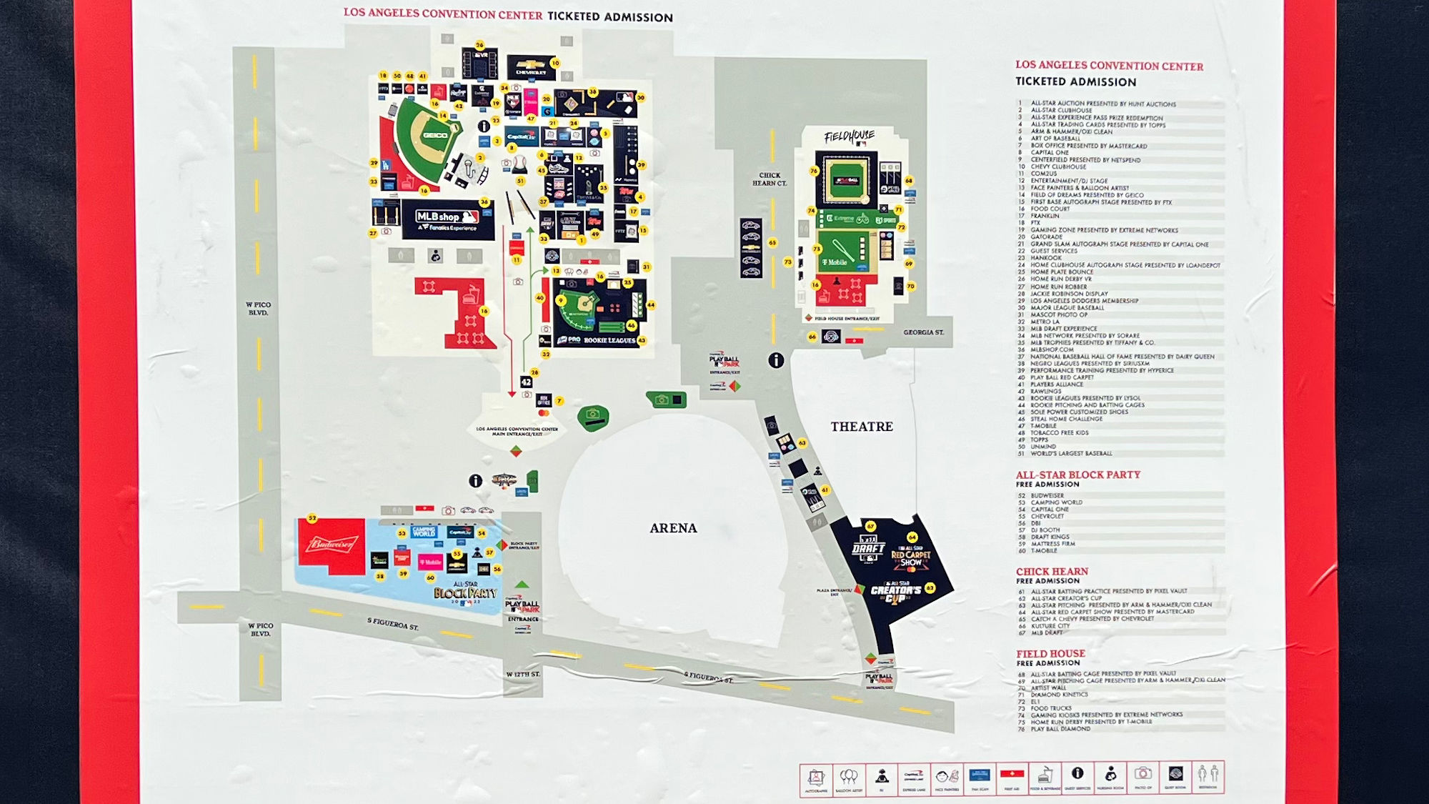 Map All Star Week Convention Center Map