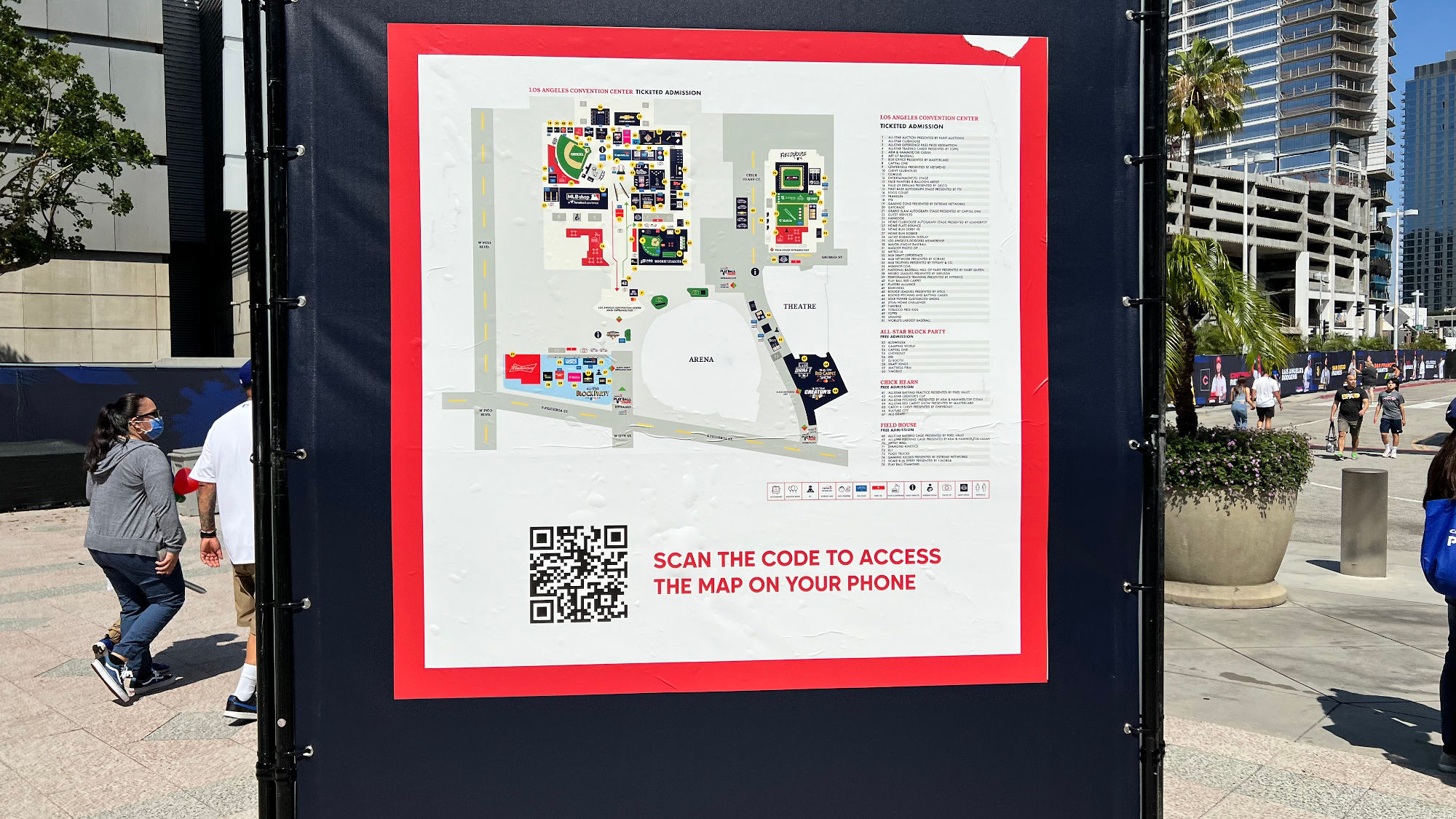 Map All Star Week Convention Center Map