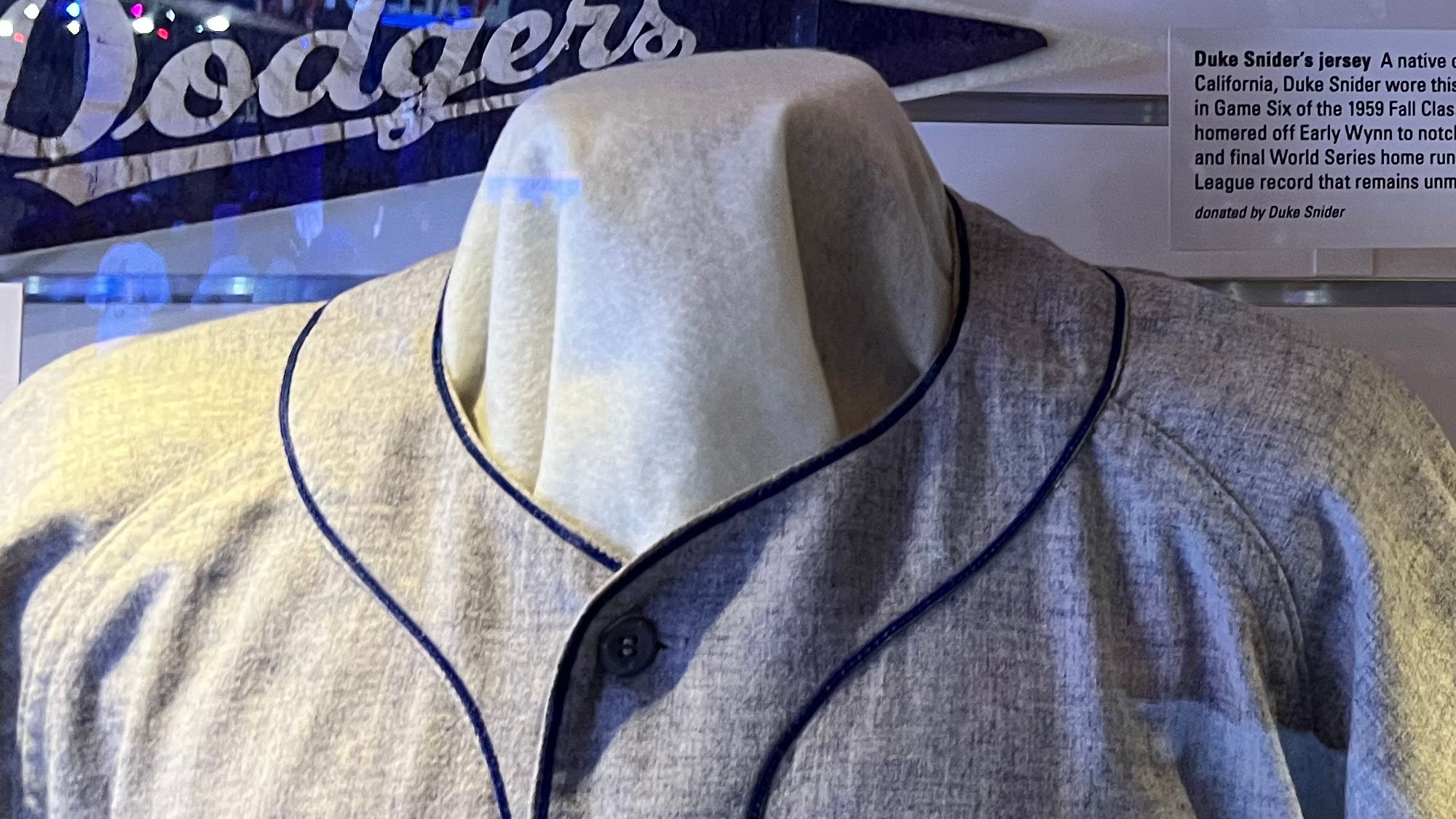 National Baseball HoF Duke Snider's Jersey