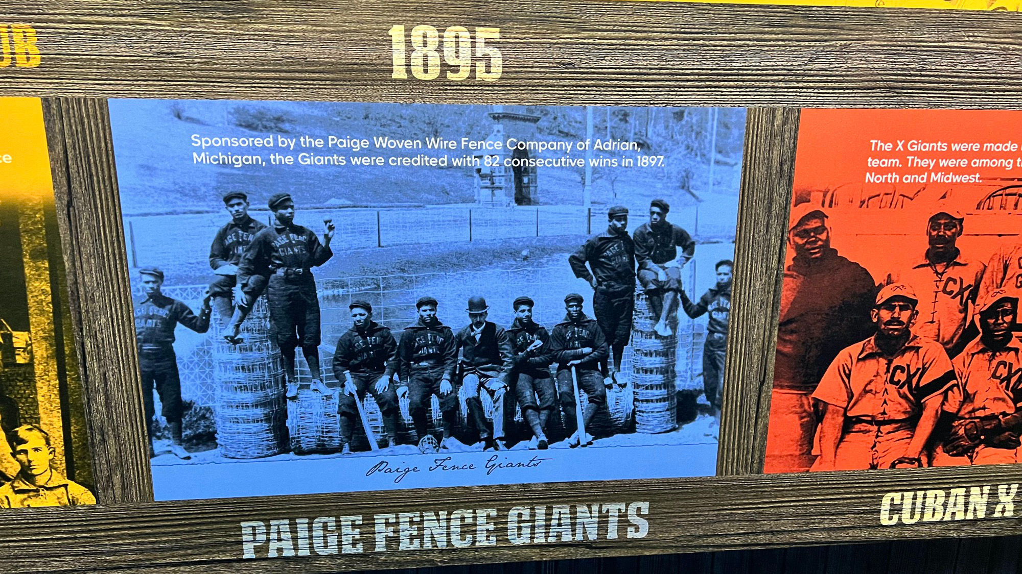 Negro Leagues Paige Fence Giants