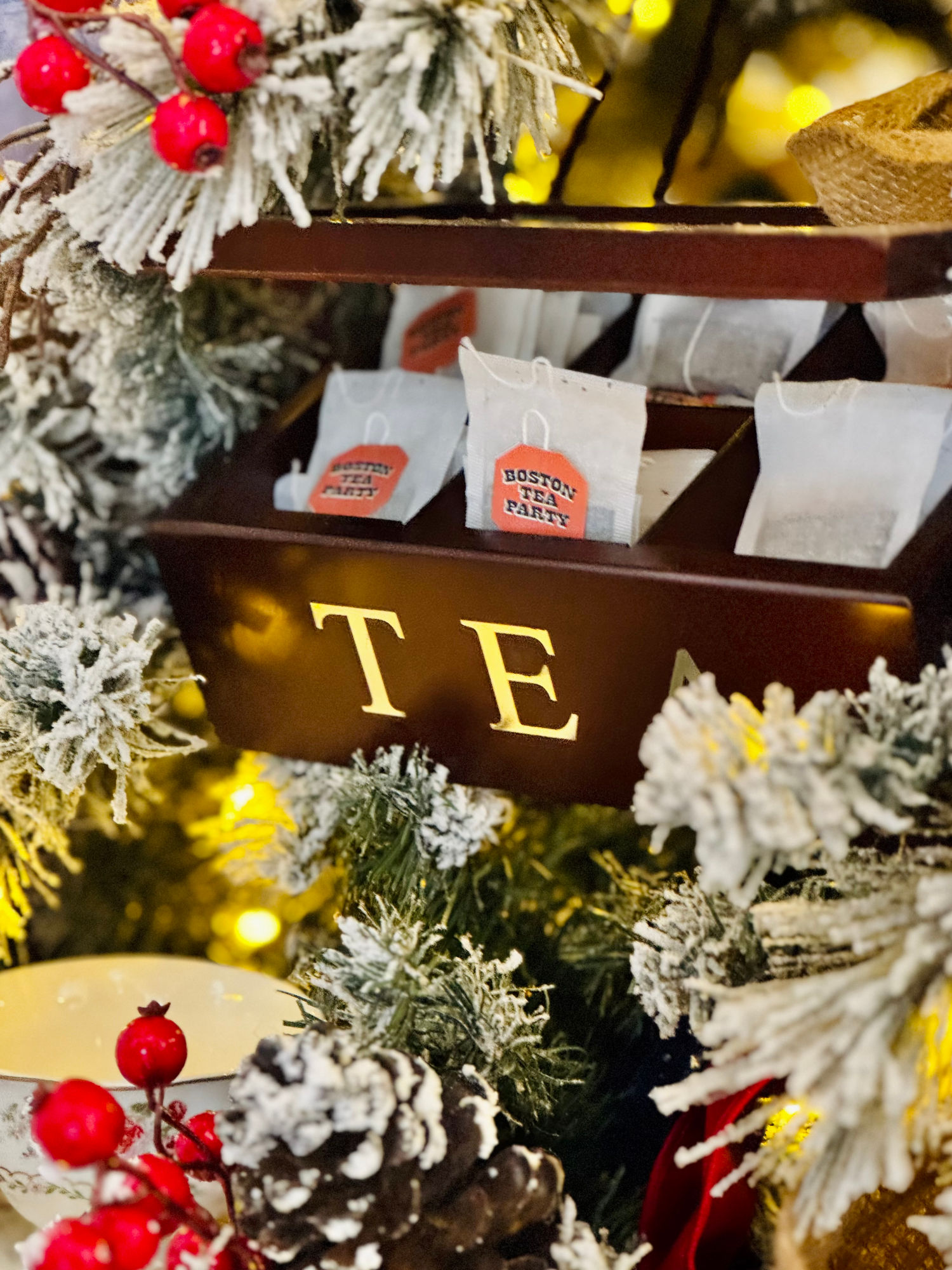 1770s Christmas Ornament Tea Box