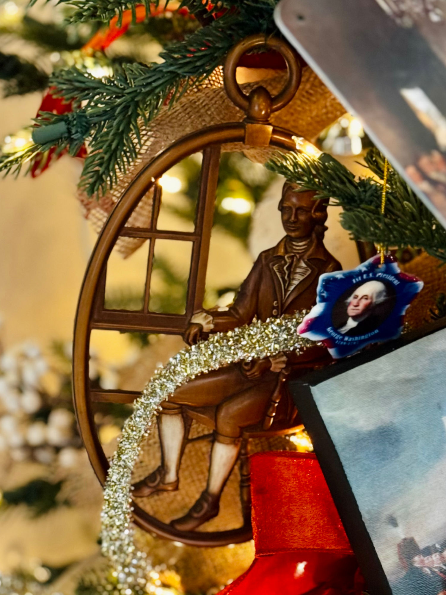 1780s Christmas Ornament Colonial Man