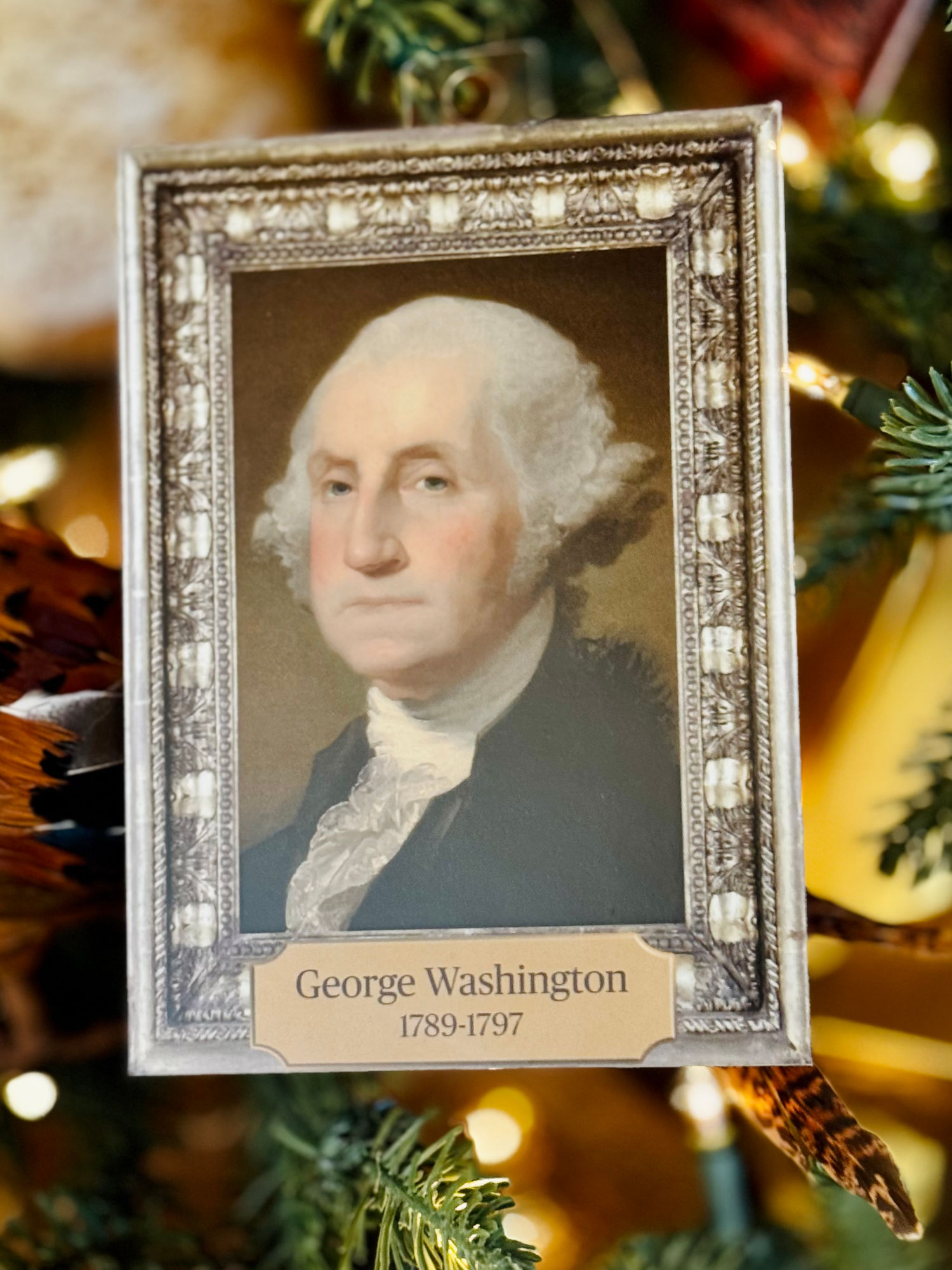 1780s Christmas Ornament George Washington
