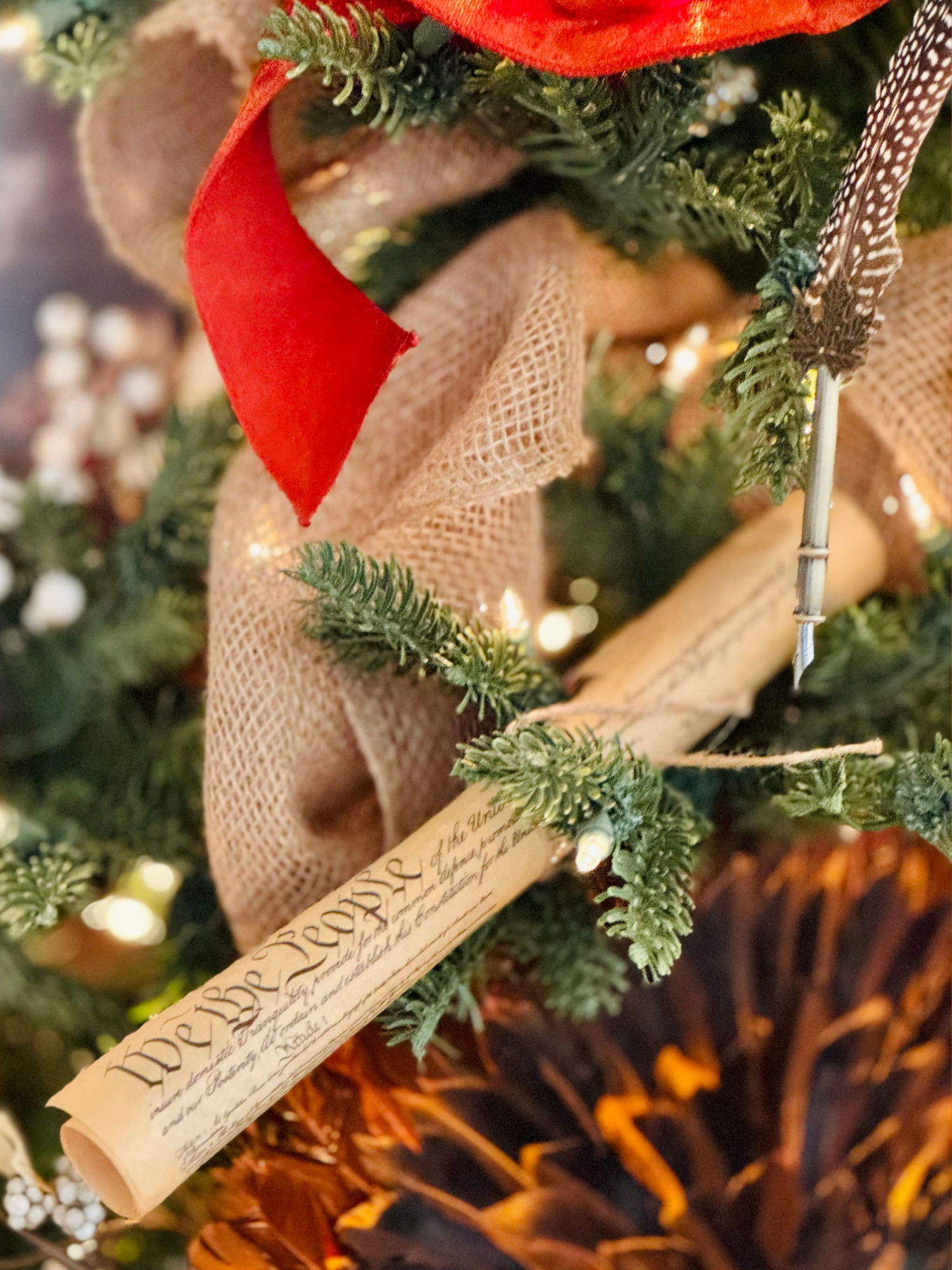 1780s Christmas Ornament The Constitution