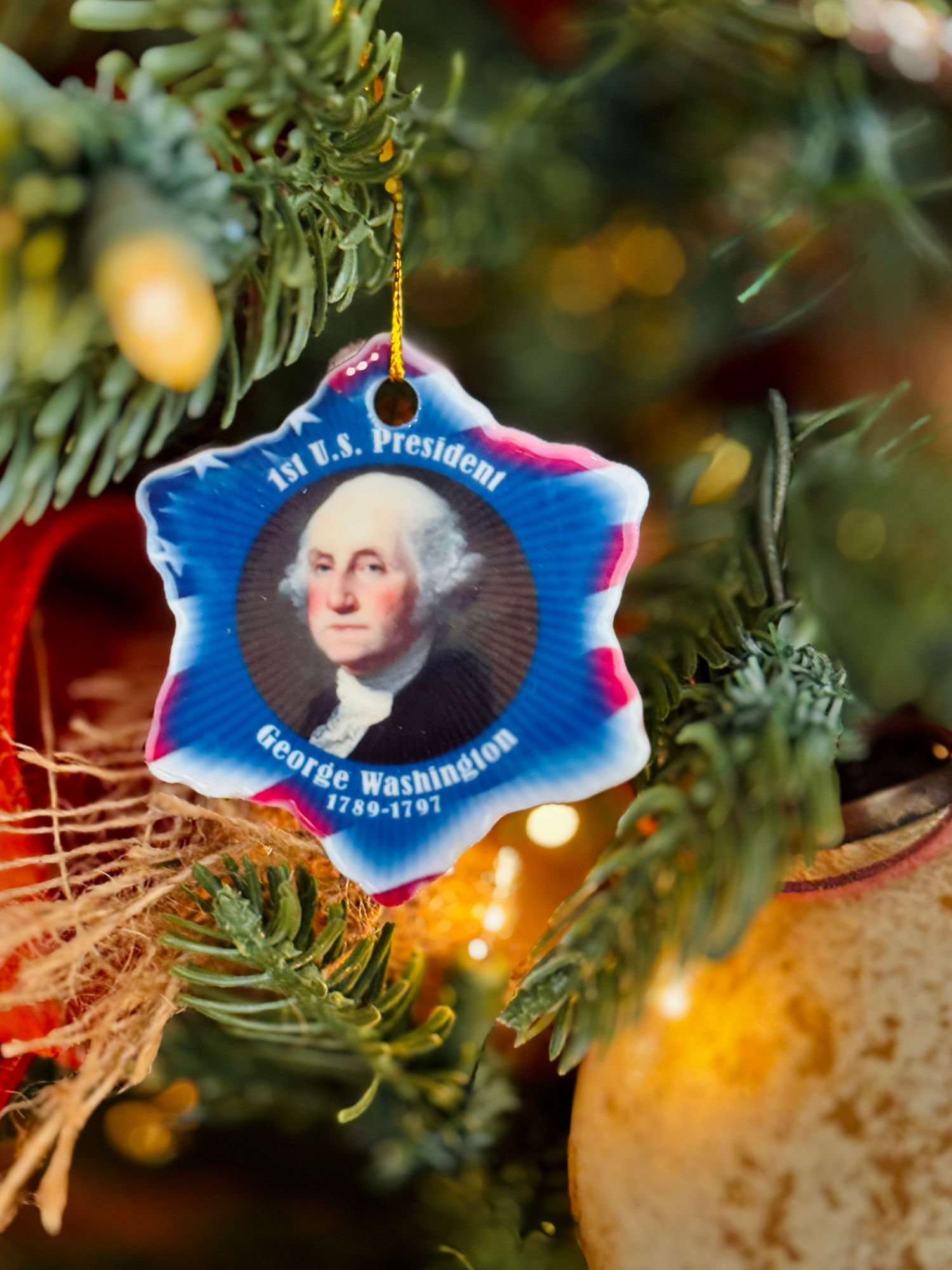 1789 Christmas Ornament George Washington