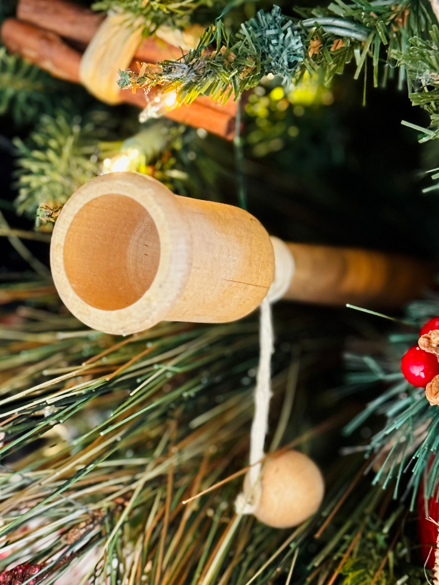 1790s Christmas Ornament Cup and Ball