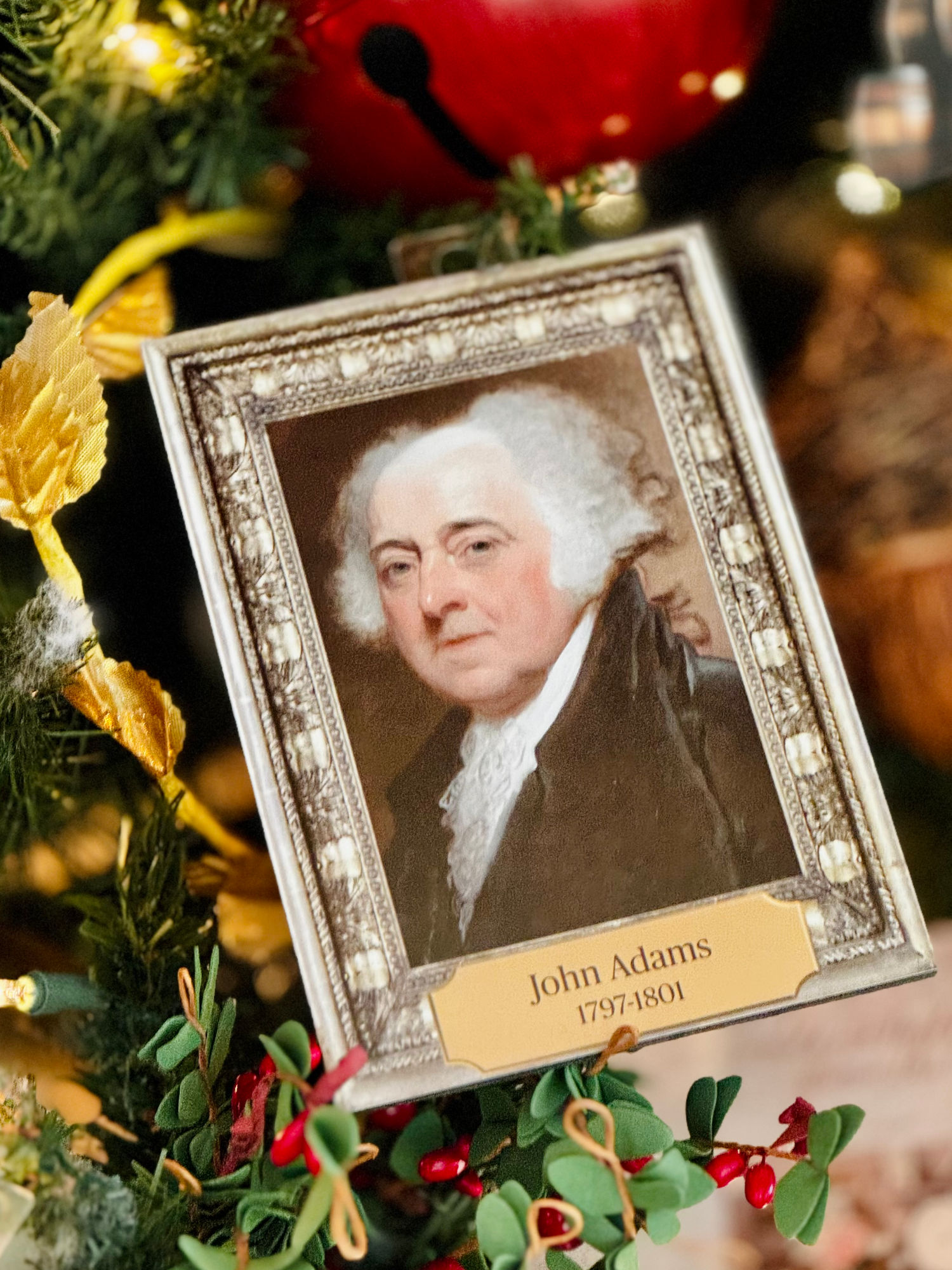1790s Christmas Ornament John Adams