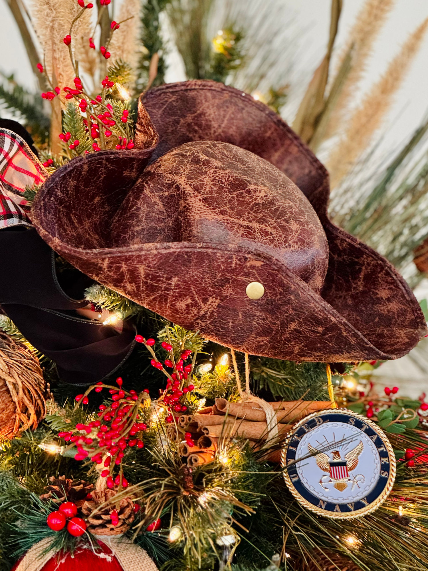1790s Christmas Ornament Tricorn Hat