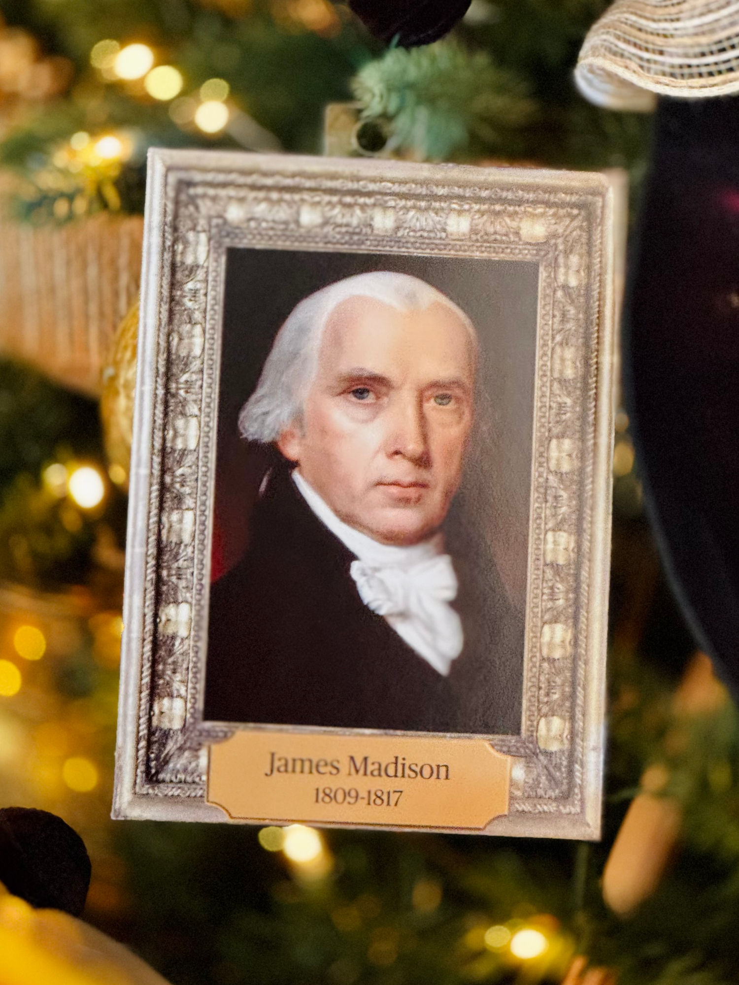 1800s Christmas Ornament James Madison