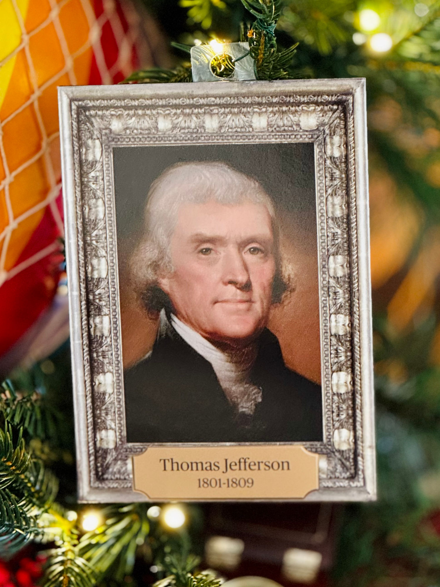 1800s Christmas Ornament Thomas Jefferson