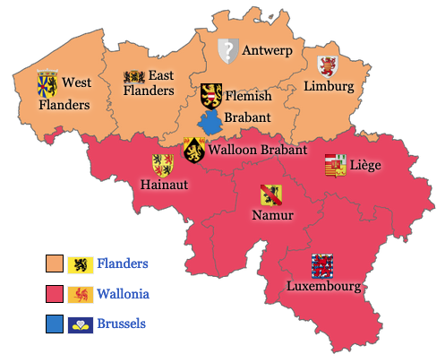 Belgium has 3 Regions