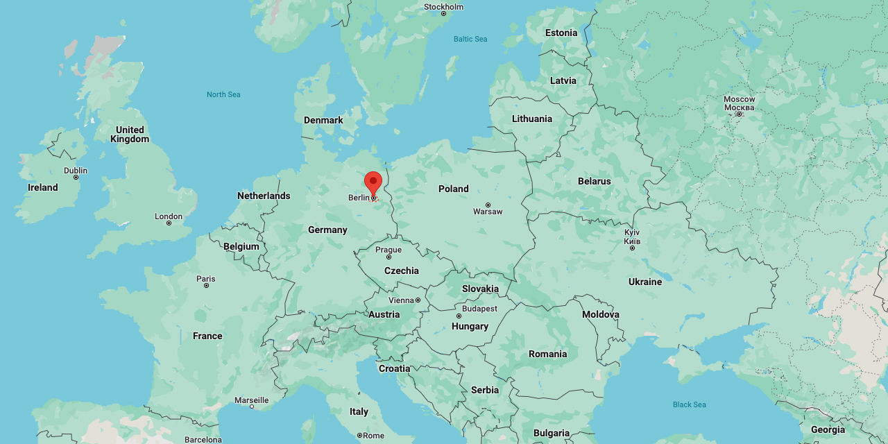 Berlin, Germany on Google Maps