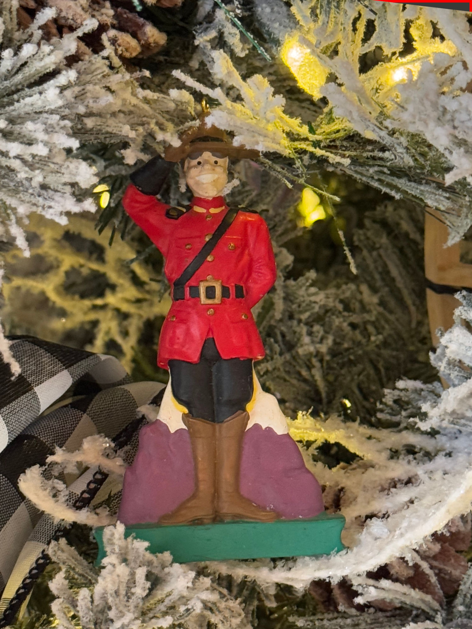 Christmas Ornament Mountie Canadian Christmas Ornament Mountie