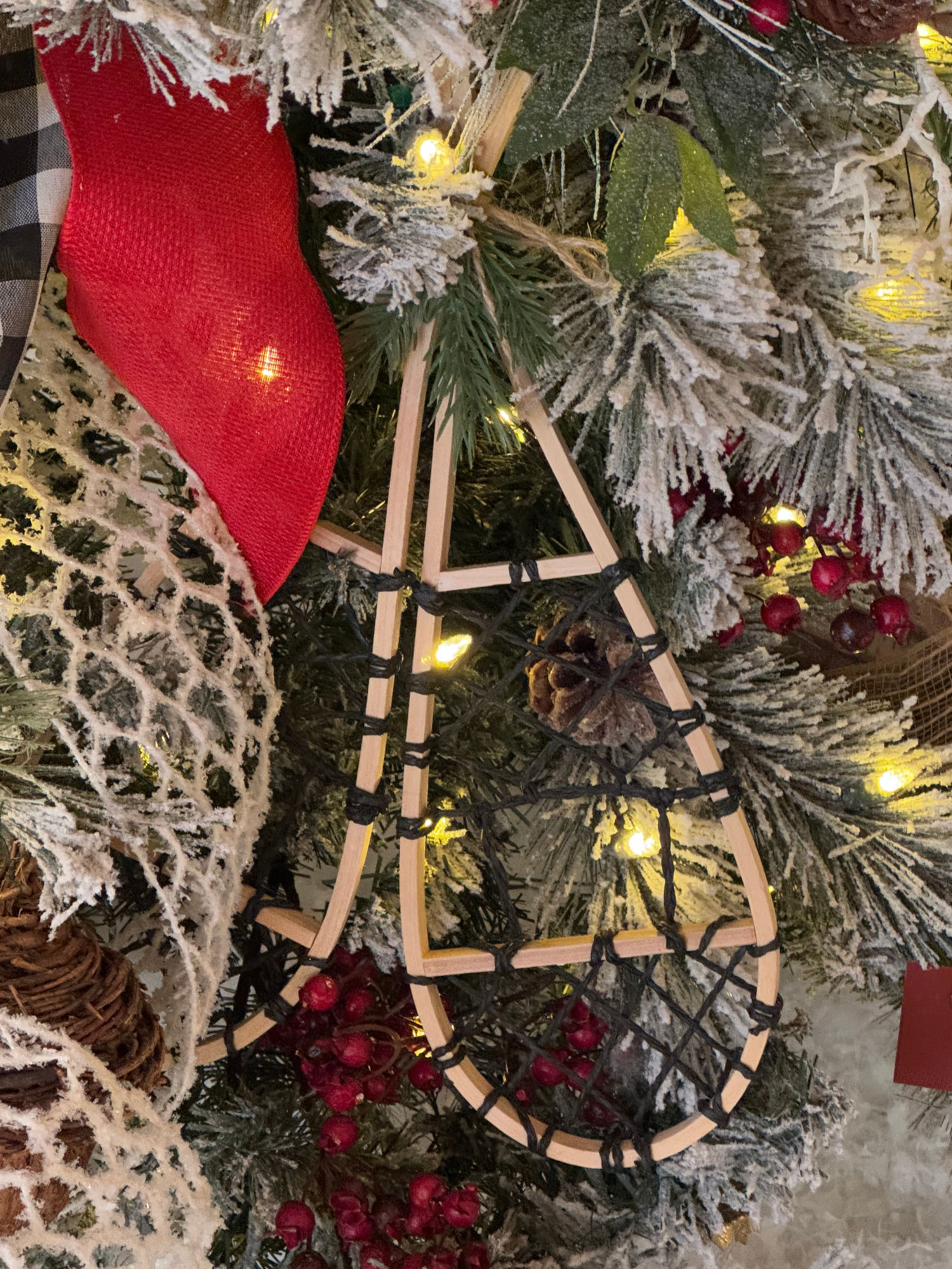 Christmas Ornament Snowshoes Canadian Christmas Ornament Show Shoes