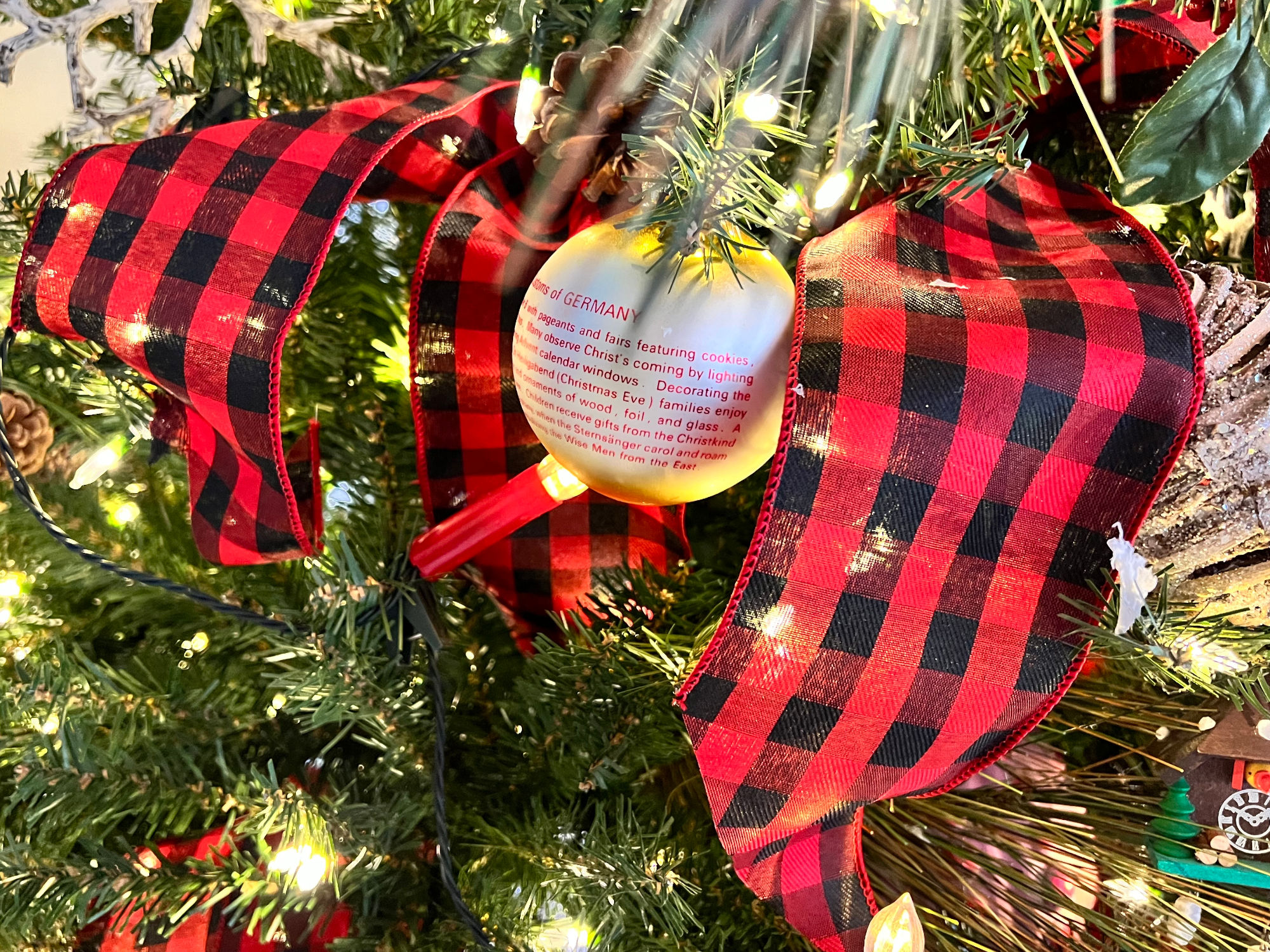 Customs of Germany Christmas Ornament