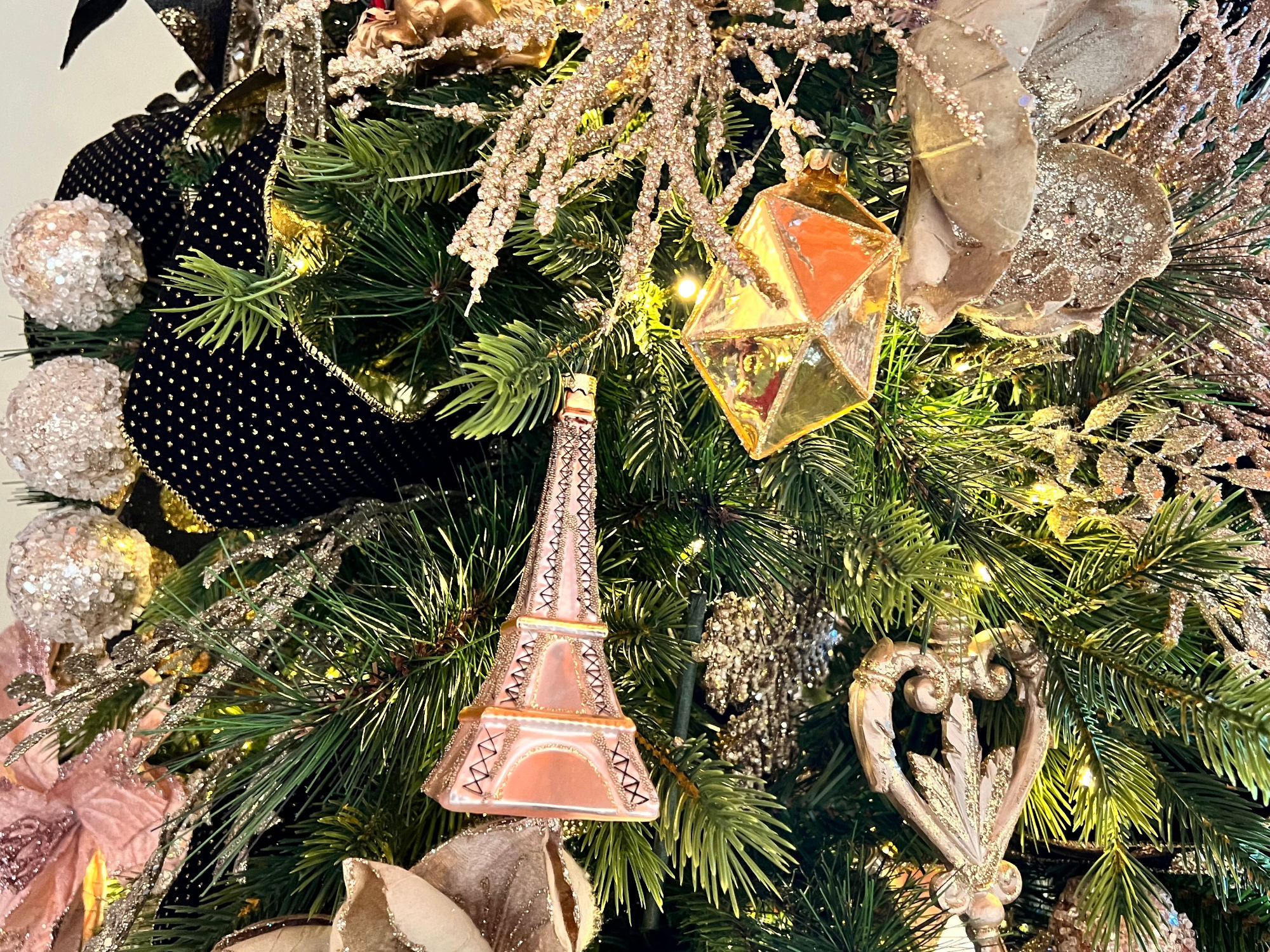 Eiffel Tower Christmas Ornament