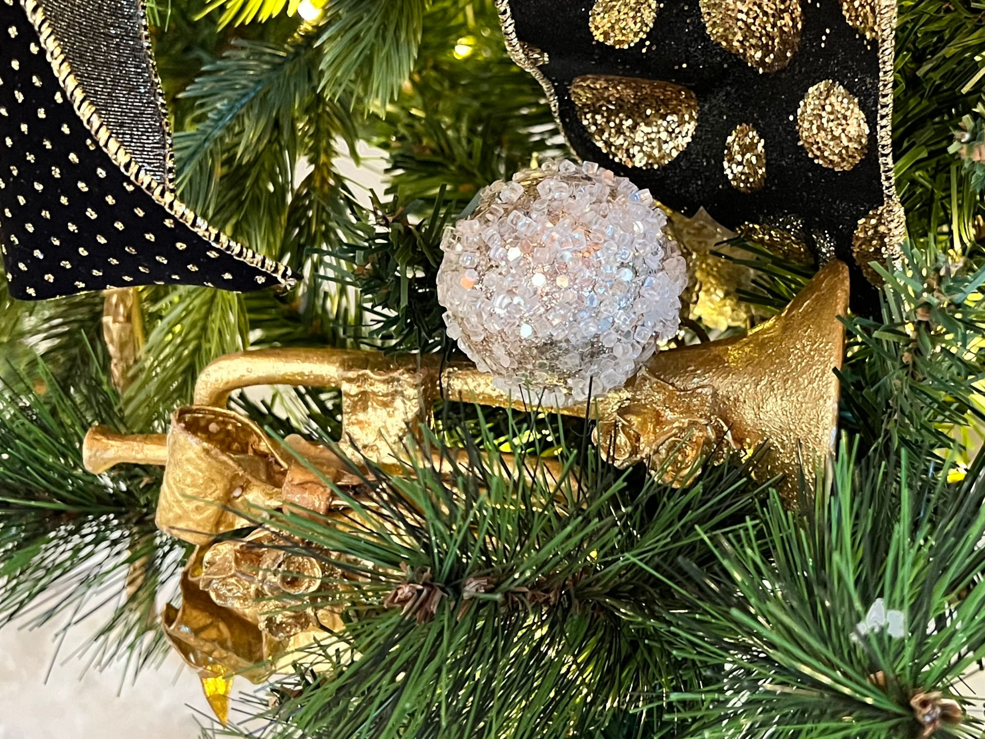 Trumpet Christmas Ornament