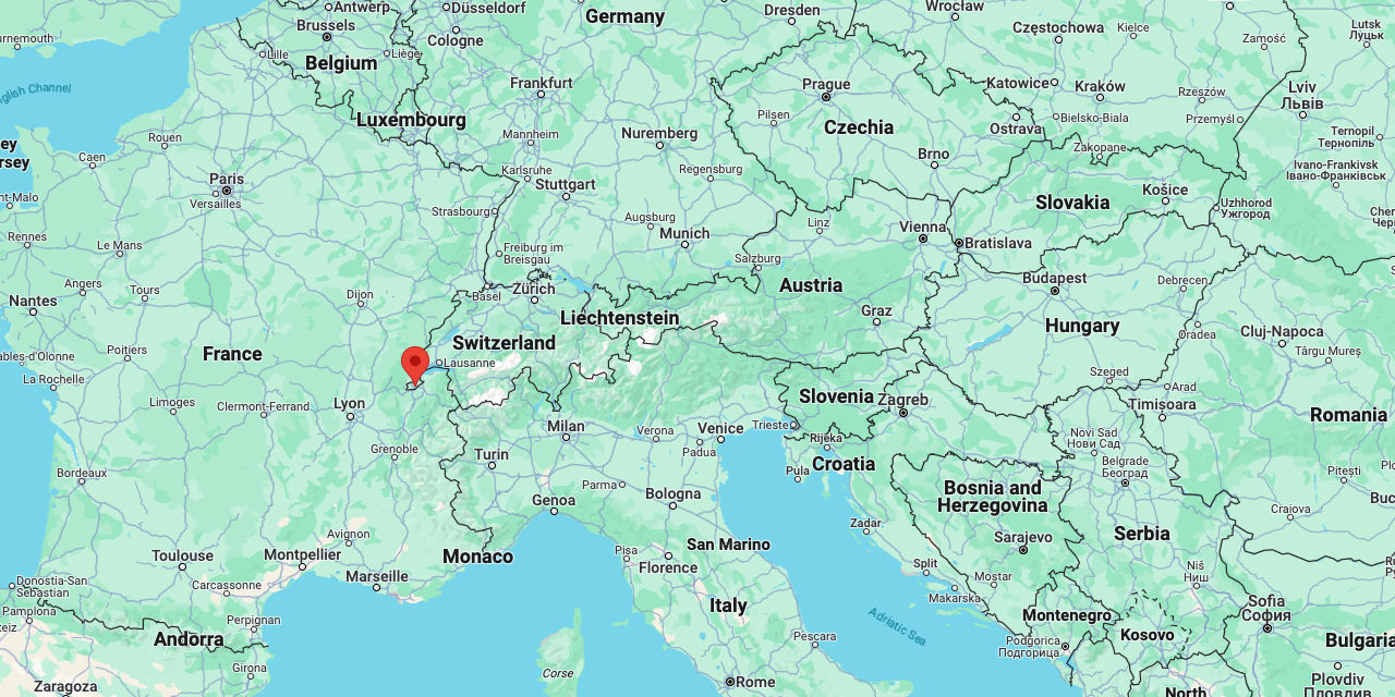 Geneva, Switzerland on Google Maps