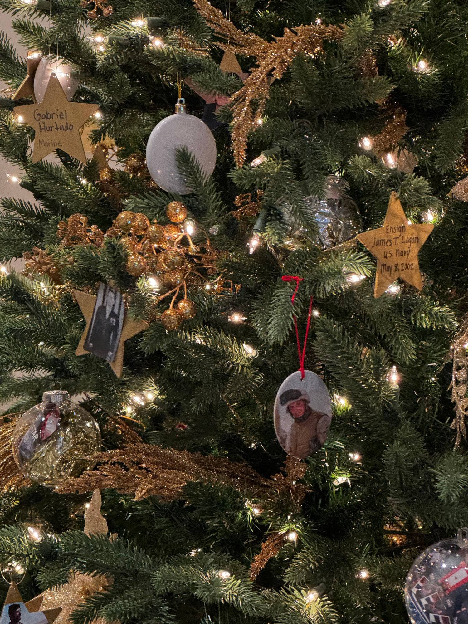 Christmas Tree Gold Star Christmas Tree
