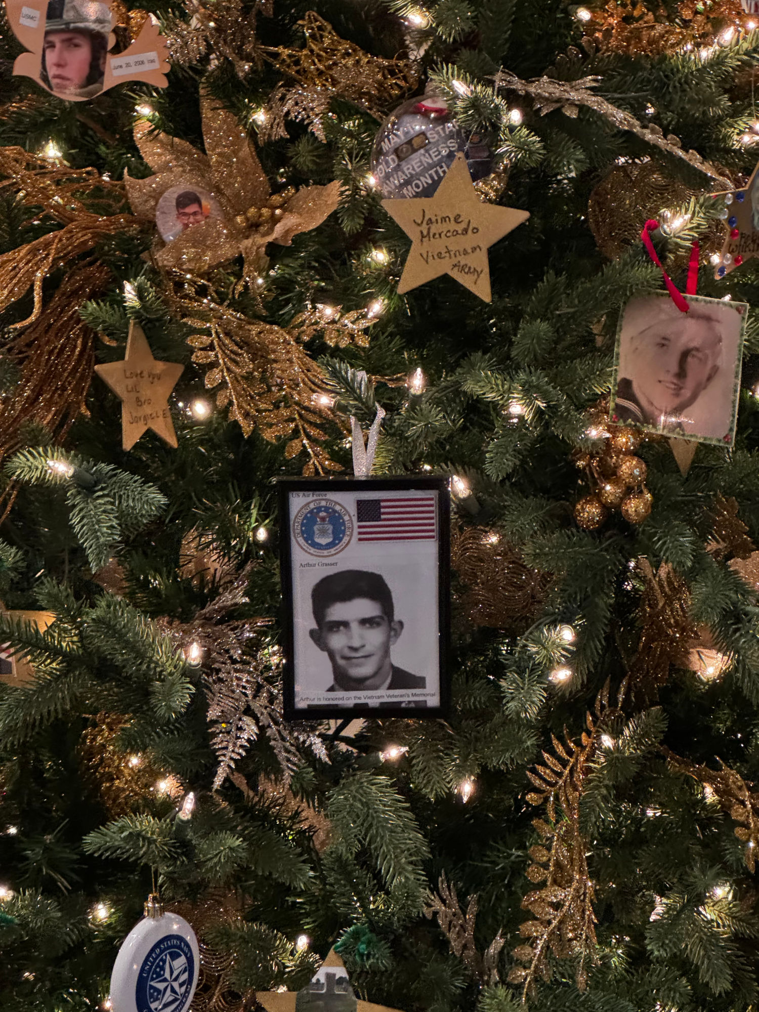 Christmas Tree Gold Star Christmas Tree