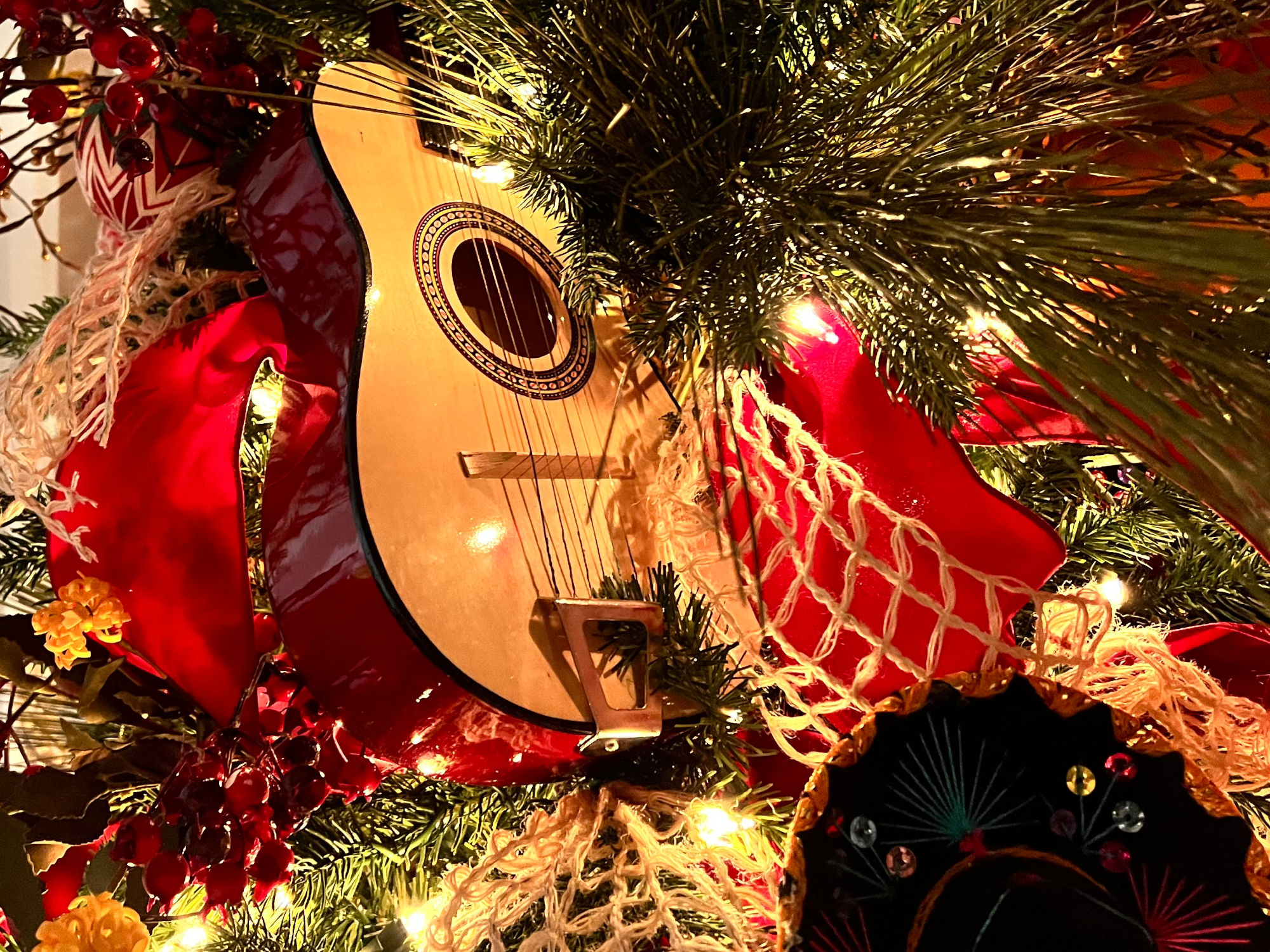 Guitar Christmas Ornament
