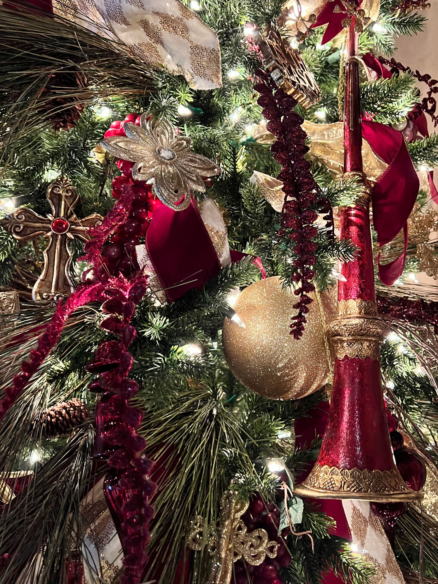Horn Christmas Ornament