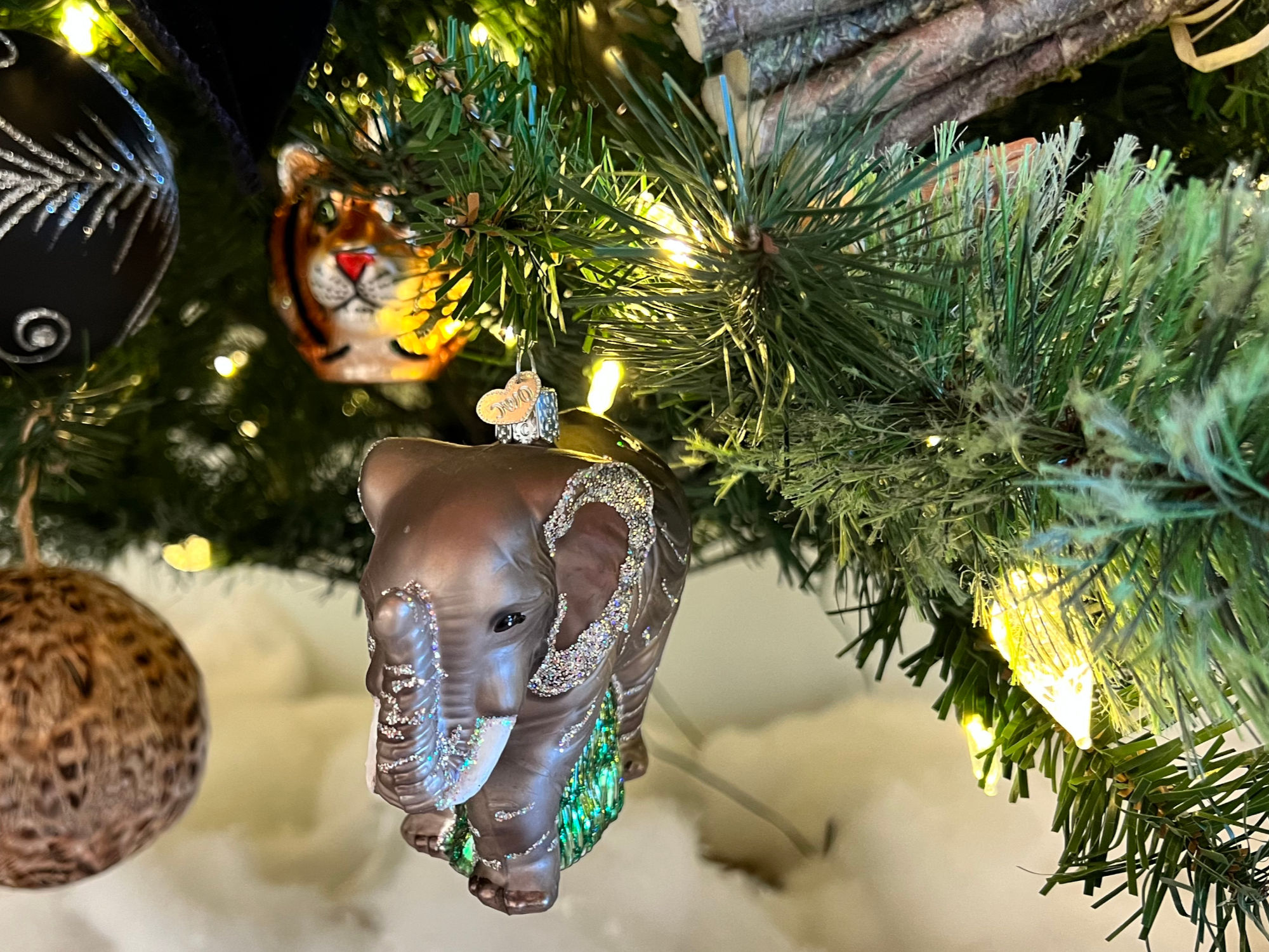 Elephant Christmas Ornament