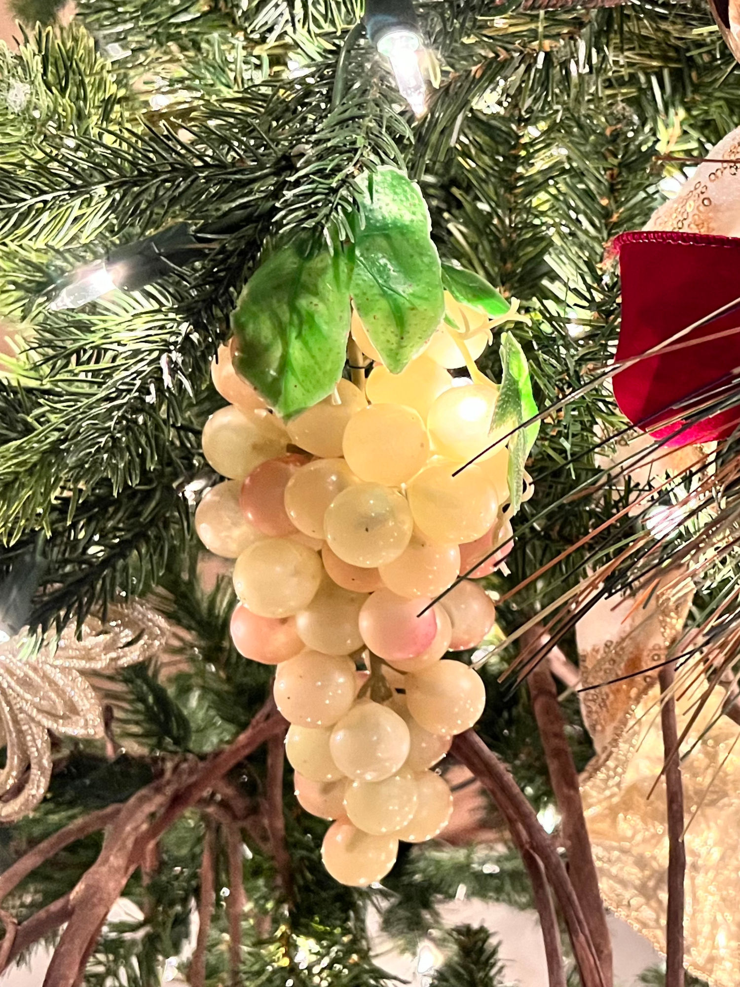 Grapes Christmas Ornament