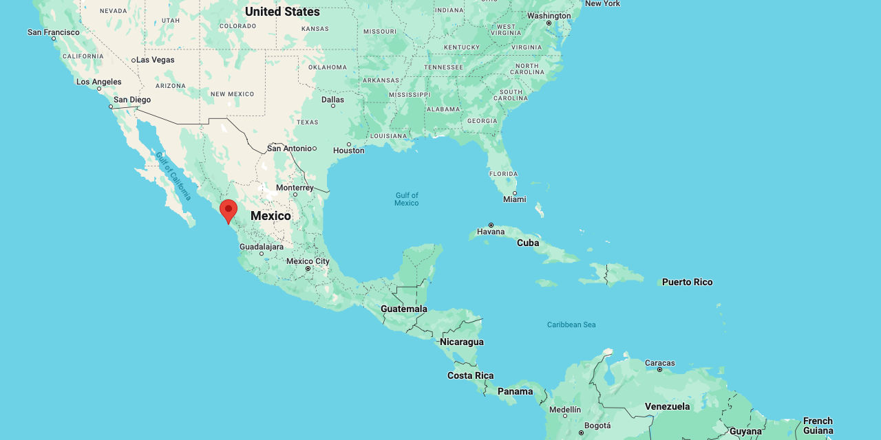 Mazatlan, Mexico on Google Maps