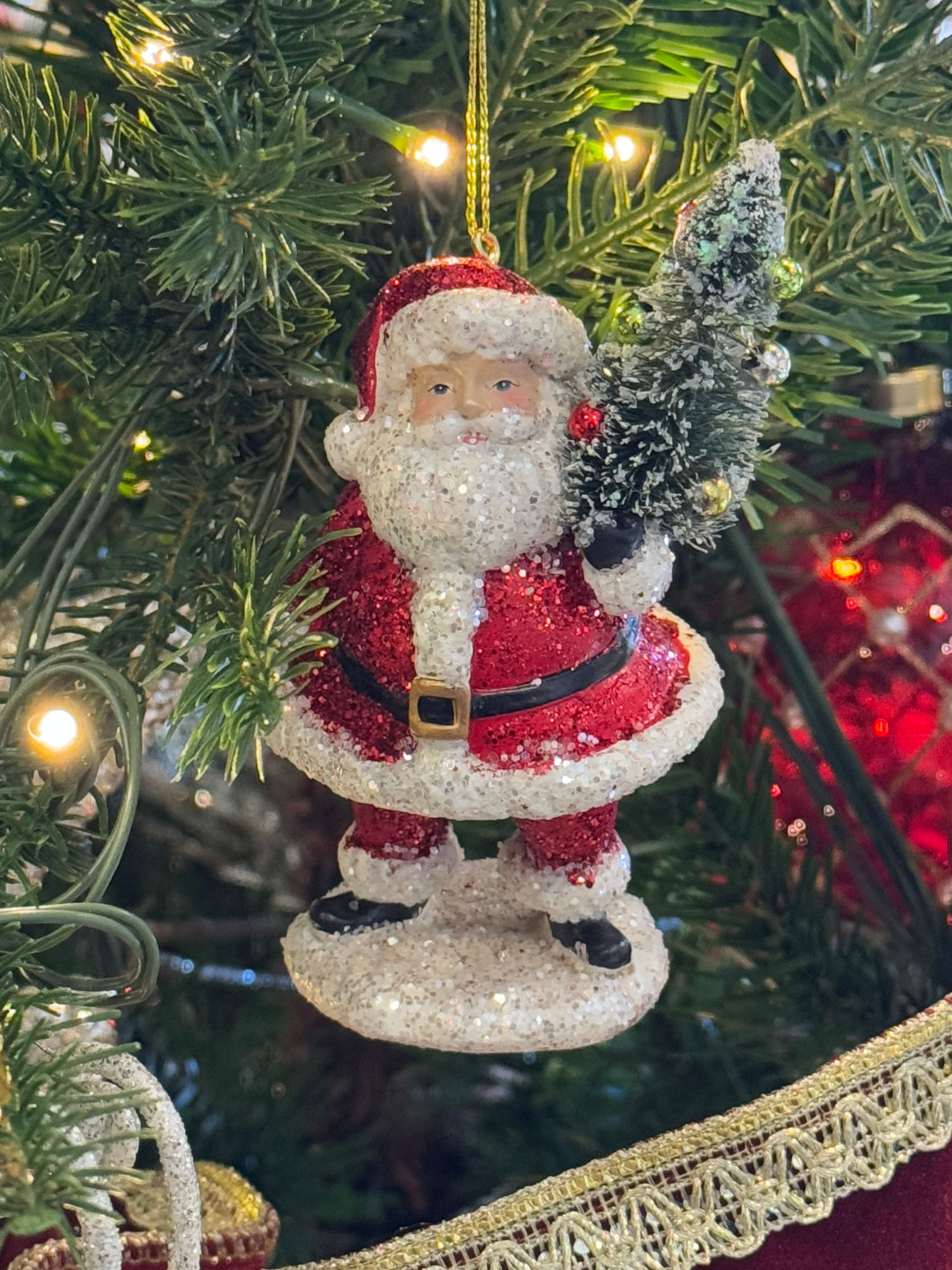 Santa Christmas Ornament Reagan Library Gift Shop Santa Christmas Ornament