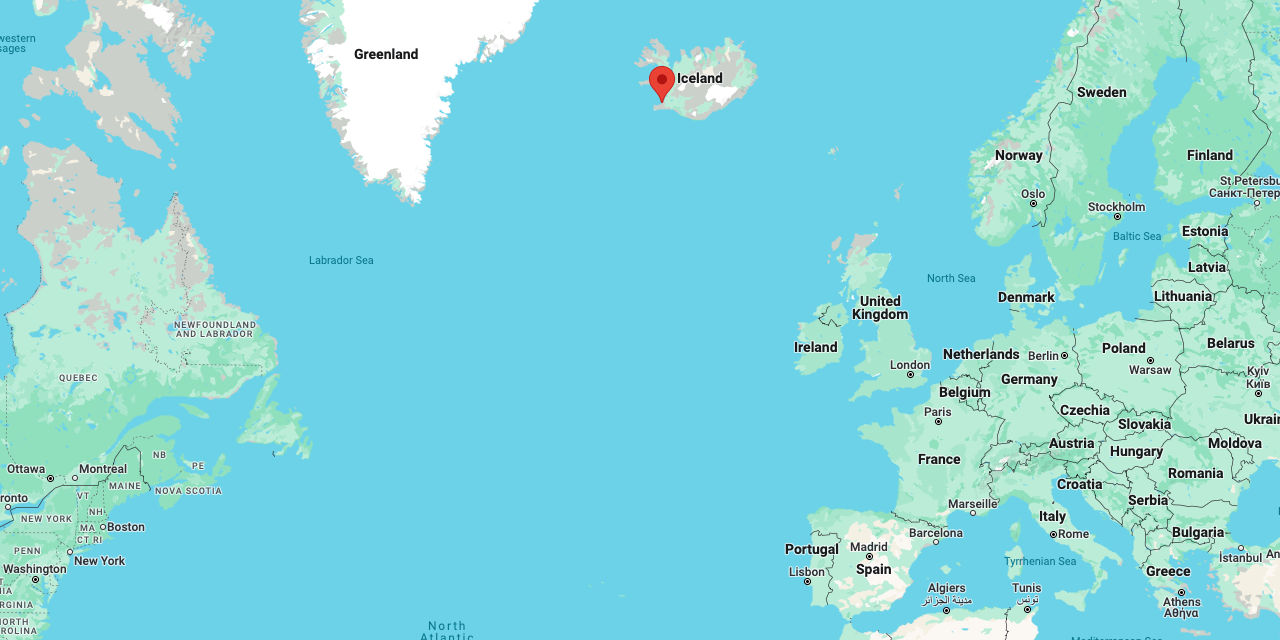 Reykjavik, Iceland on Google Maps