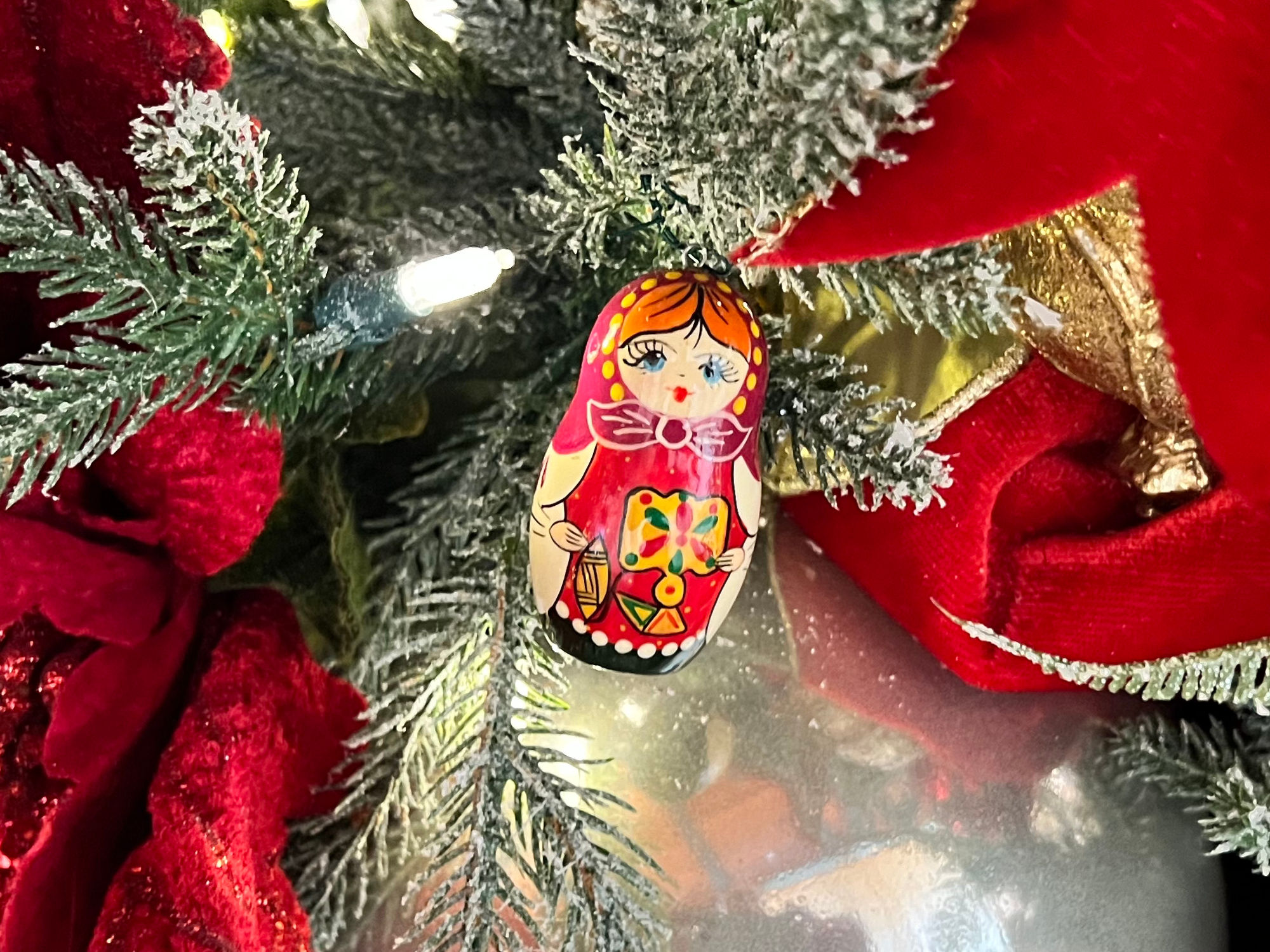 Russian Doll Christmas Ornament