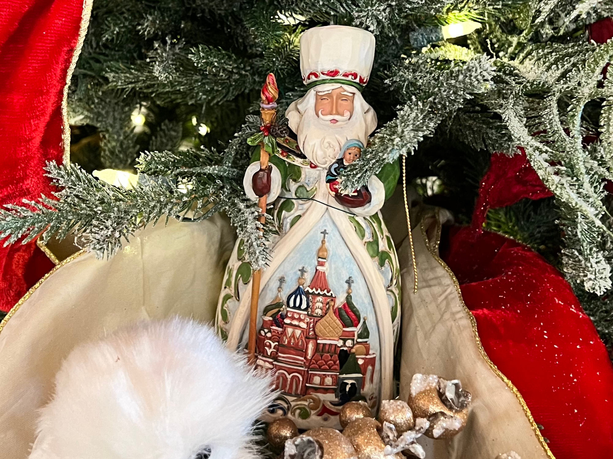Russian Santa Christmas Ornament
