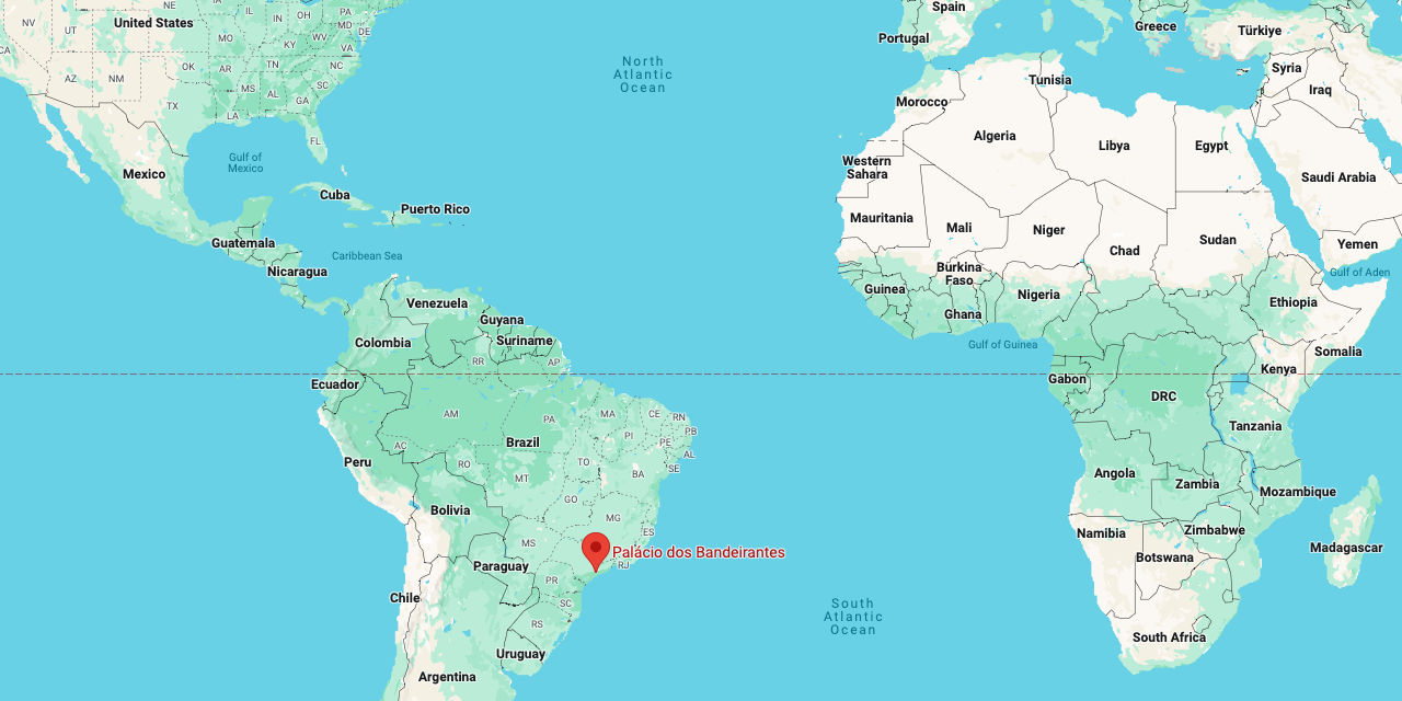 Sao Paulo, Brazil on Google Maps