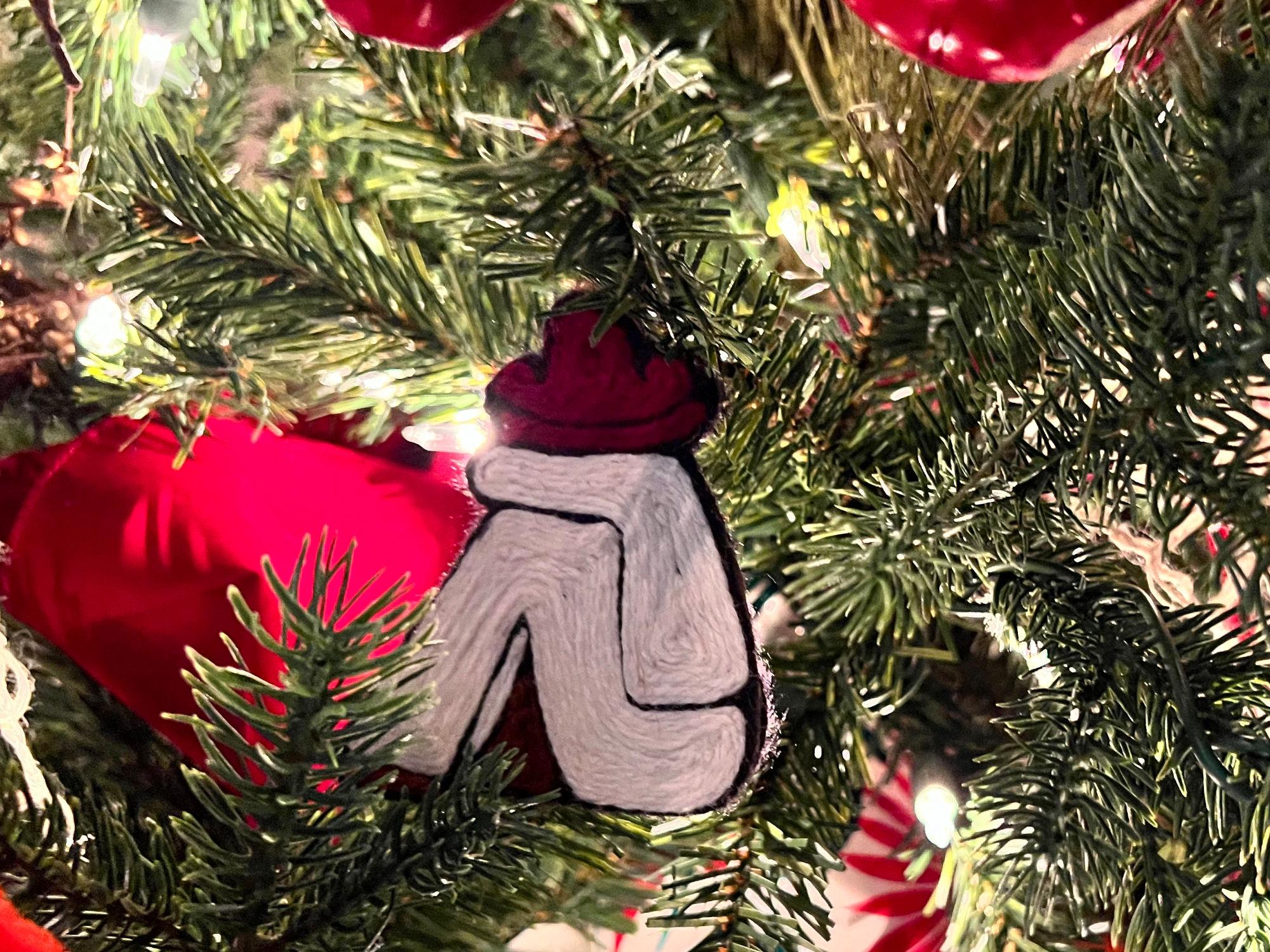 Sleeping Mexican Christmas Ornament