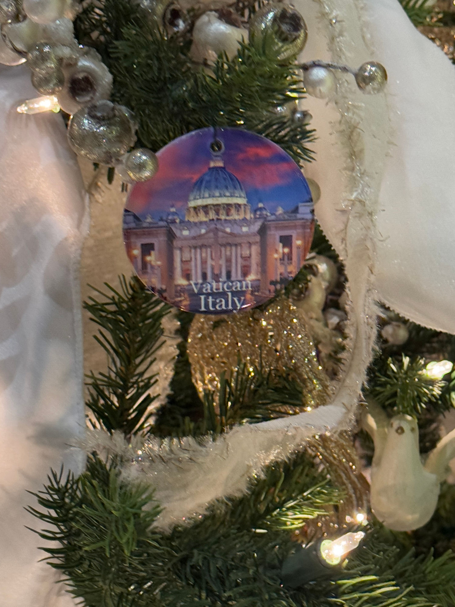 Vatican Italy Christmas Ornament Vatican Italy Christmas Ornament
