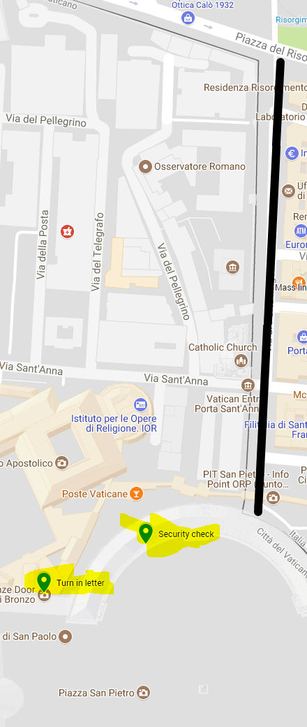 Vatican Map