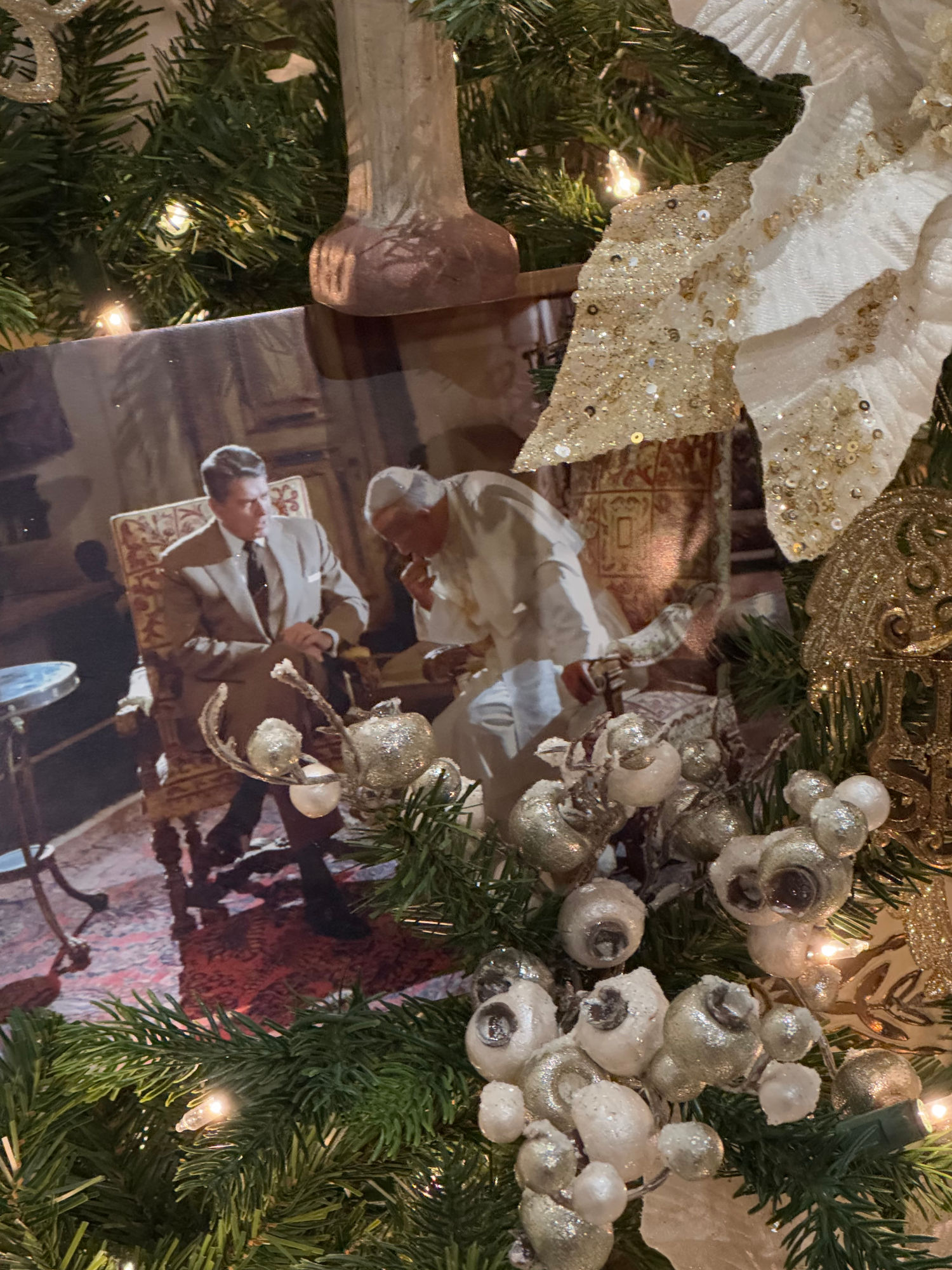 Reagan Pope Christmas Ornament Vatican Reagan Pope Christmas Ornament
