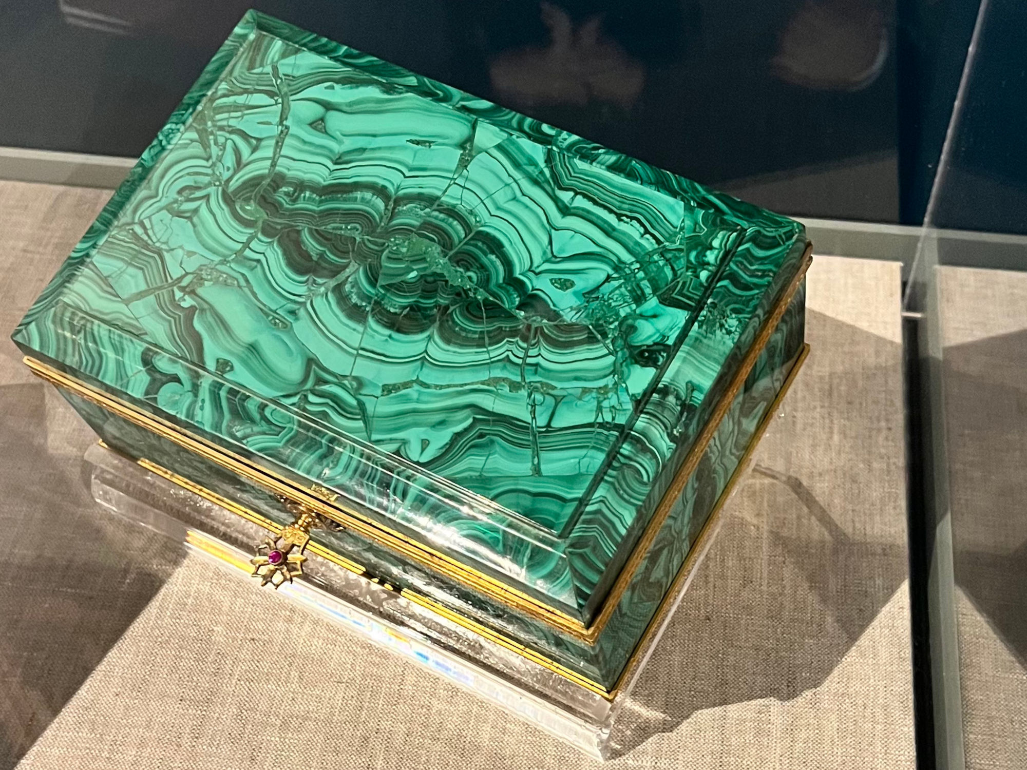 Malachite Jewelry Box Brezhnev Malachite Jewelry Box