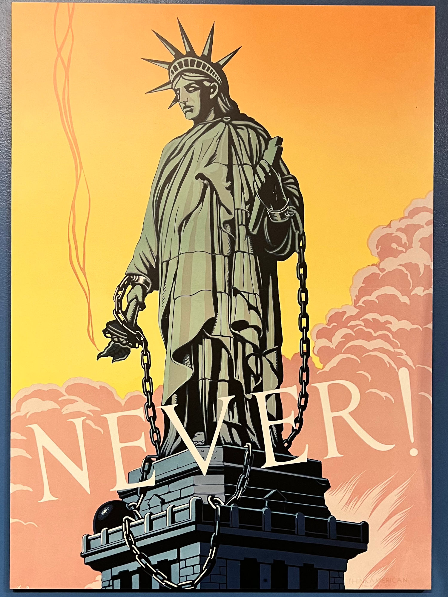 CR Miller State of Liberty in Chains