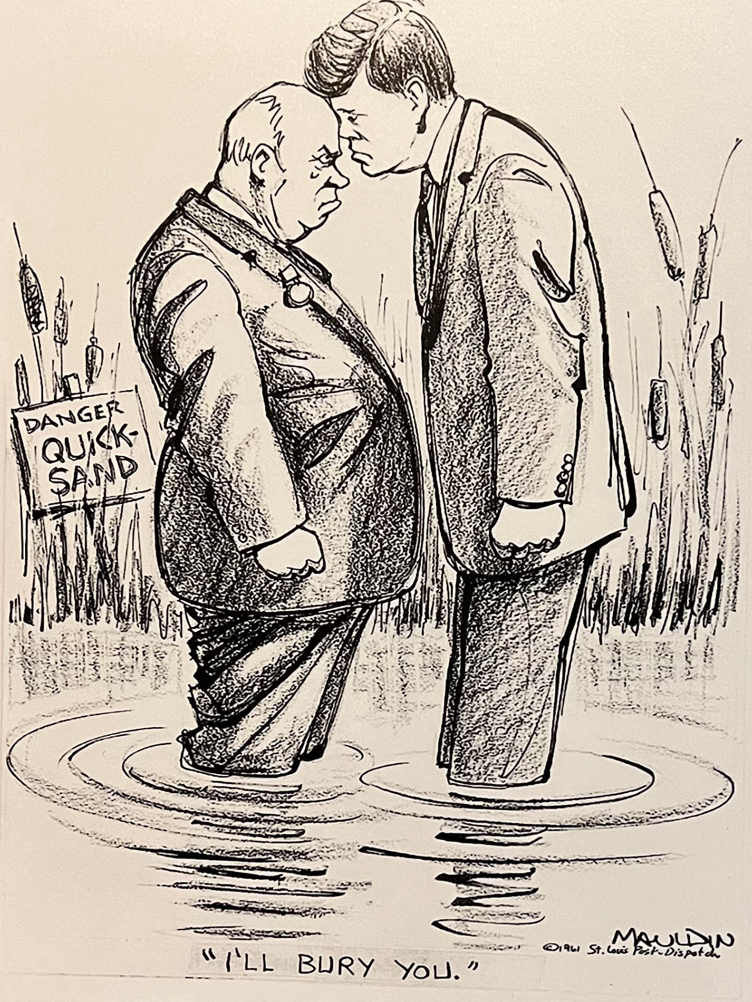 Political Cartoon I'll Bury You