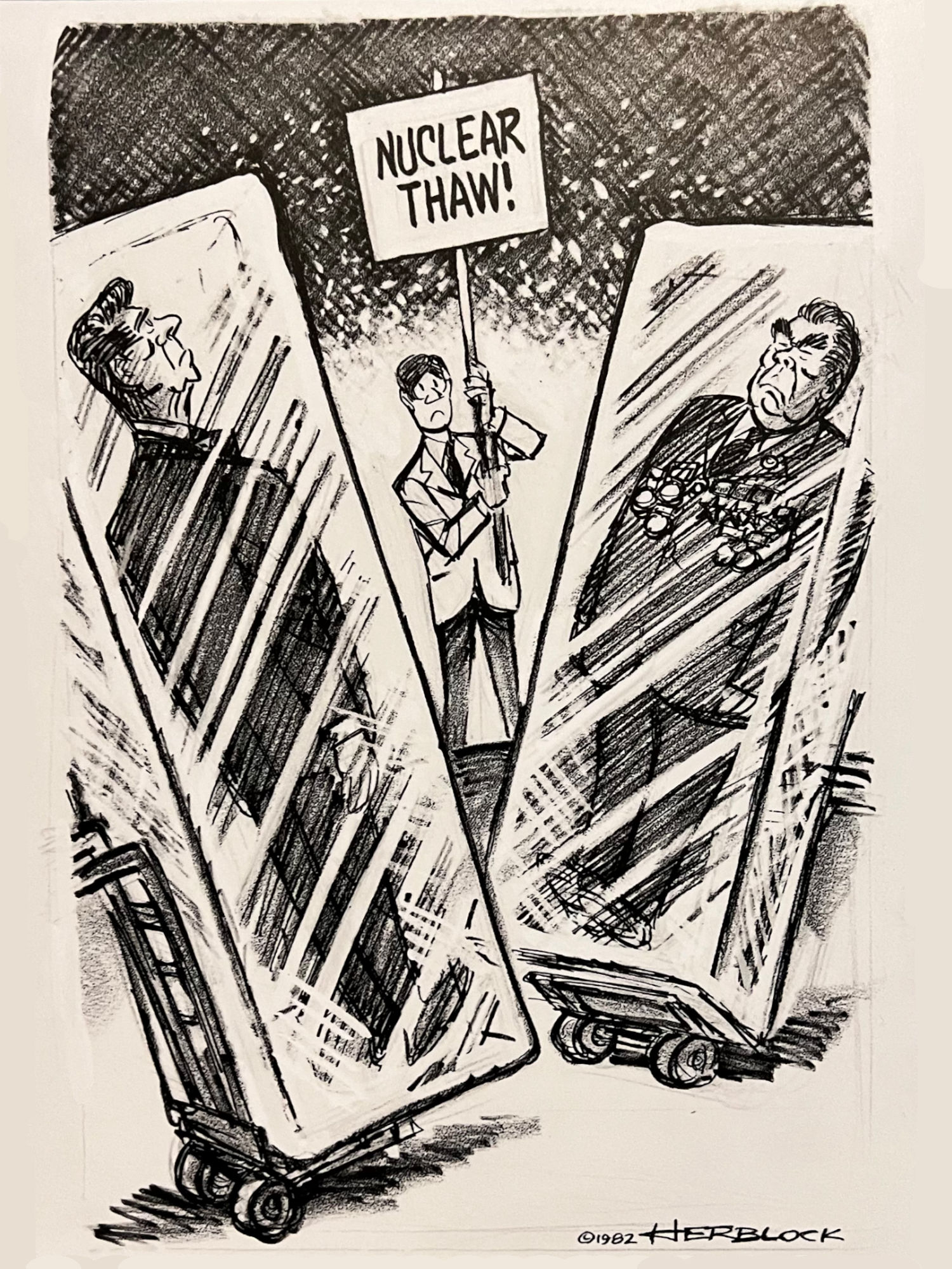 Political Cartoon Nuclear Thaw