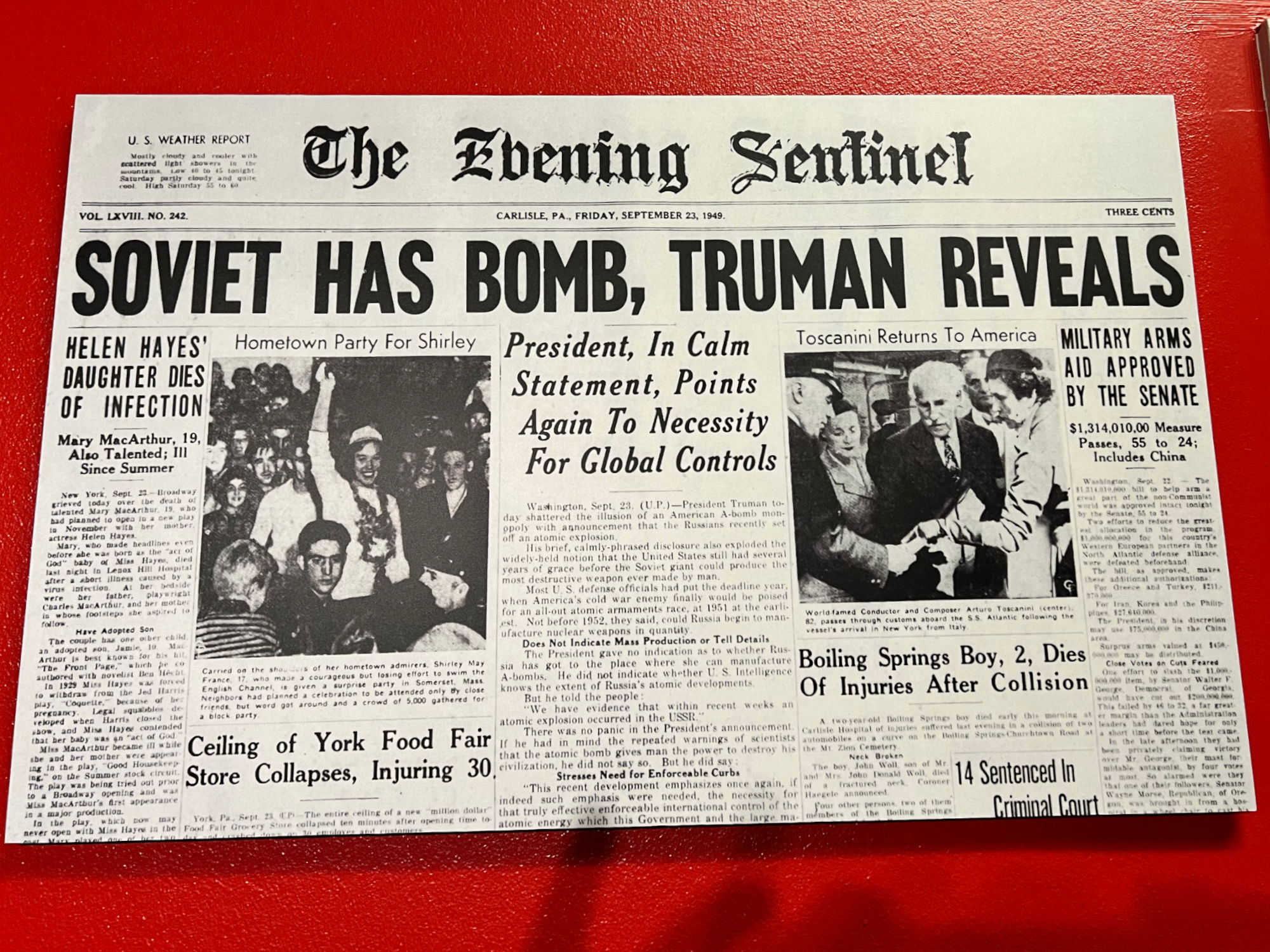 Soviet Has Bomb Sentinel Soviet Has Bomb