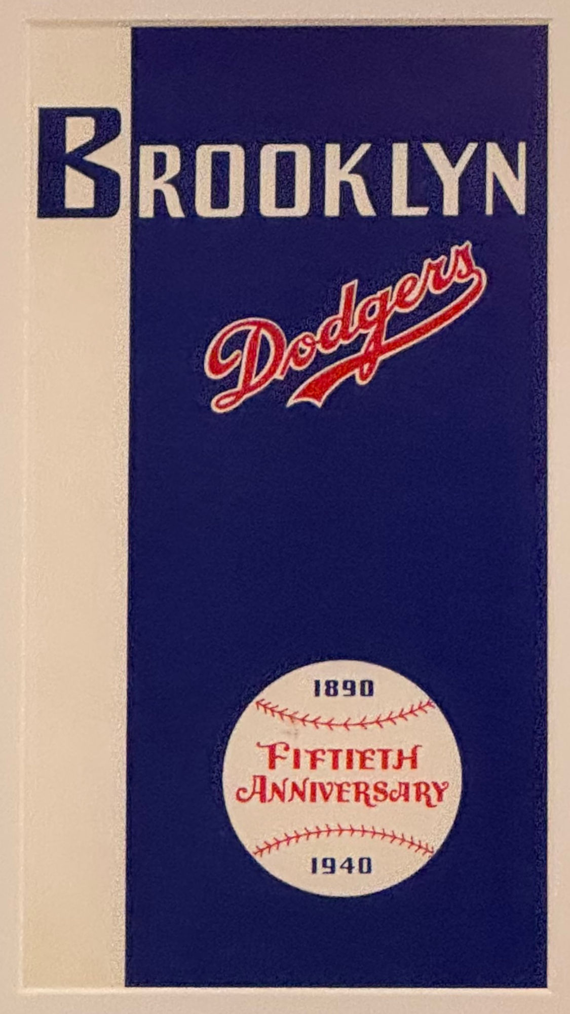 1940 Brooklyn Dodgers Cover 1940 Brooklyn Dodgers Cover