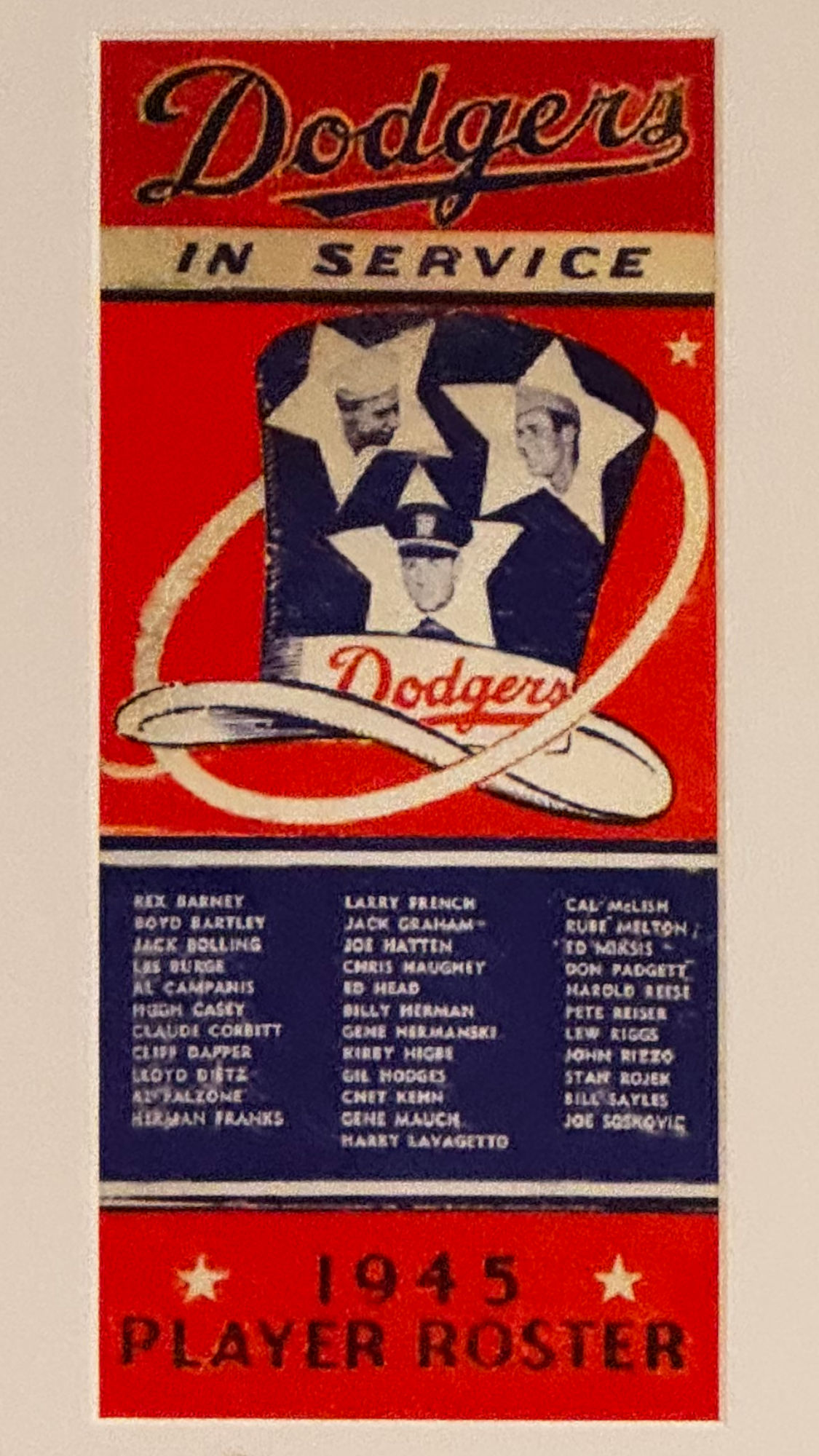 1945 Dodgers Cover 1945 Dodgers Cover