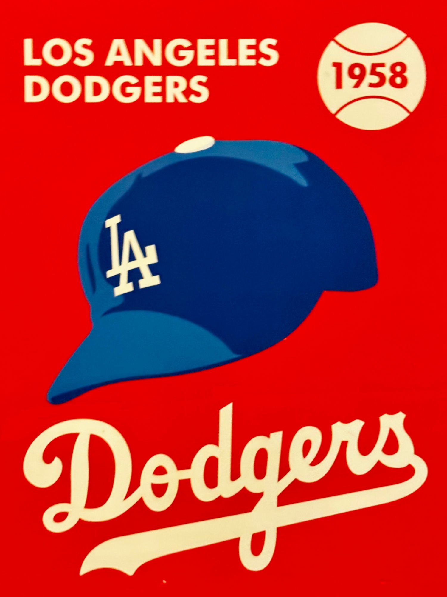 The 1958 Los Angeles Dodgers Los Angeles Dodgers 1958 Hat Style
