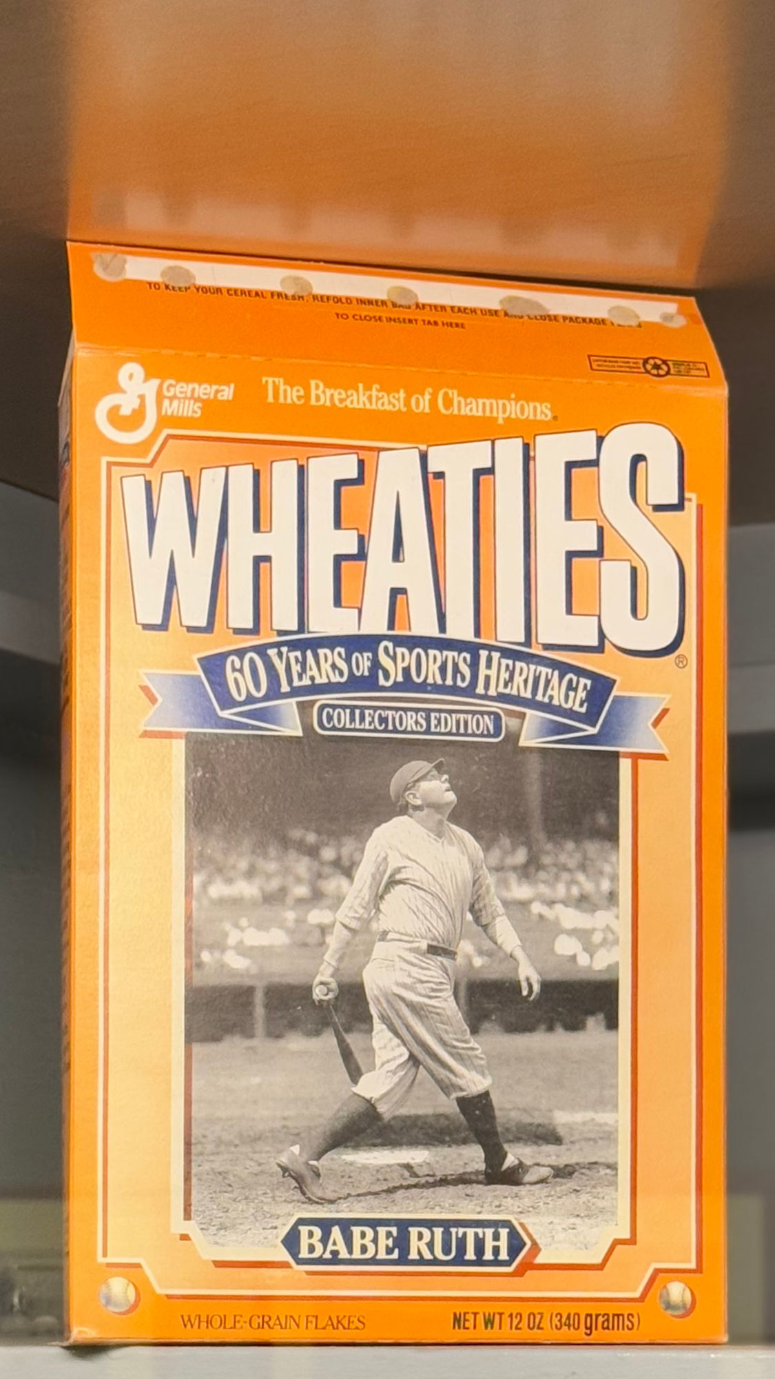 1960s Wheaties Box Babe Ruth